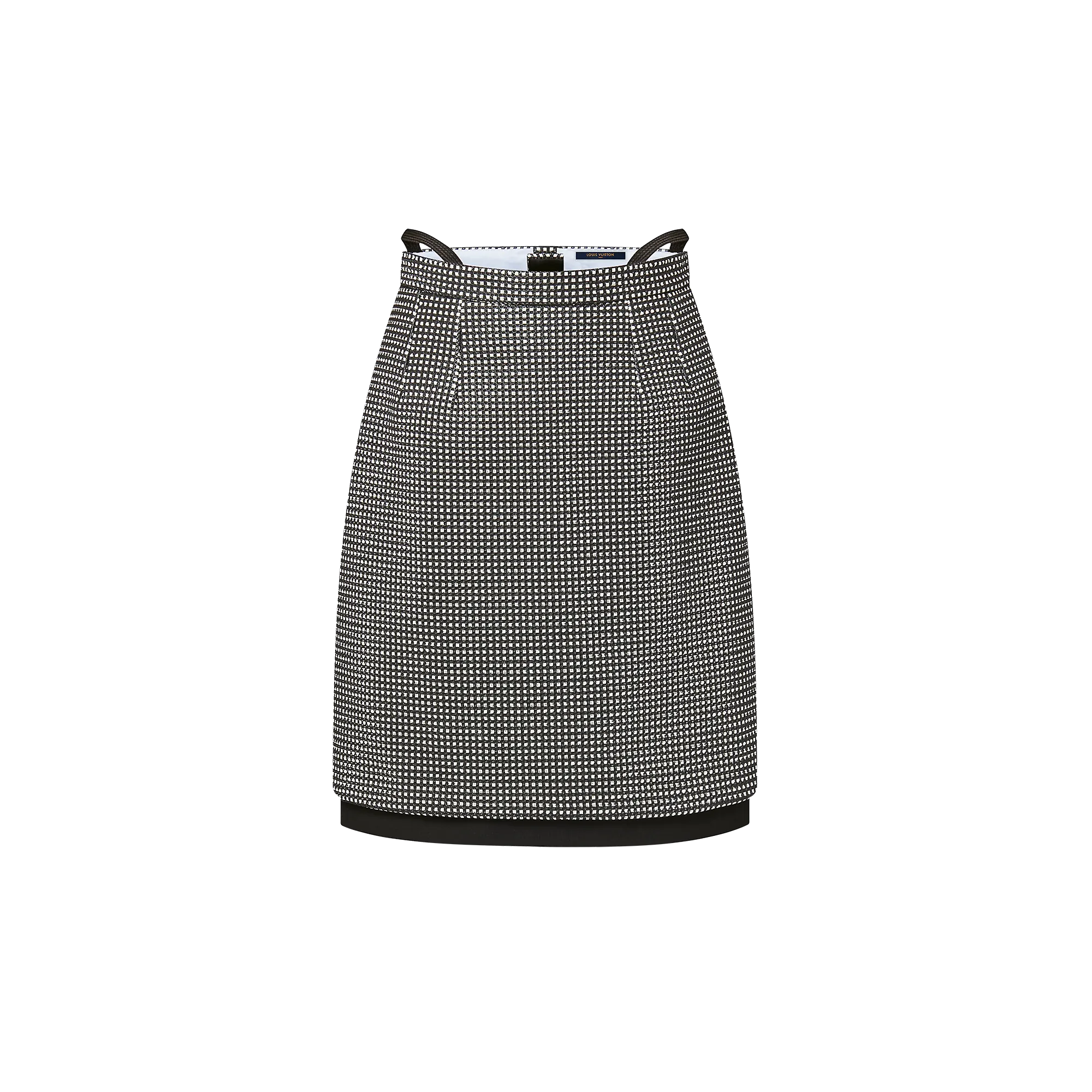 Louis Vuitton Gingham Leather Skirt - Women - Ready-to-Wear 1AC2TX