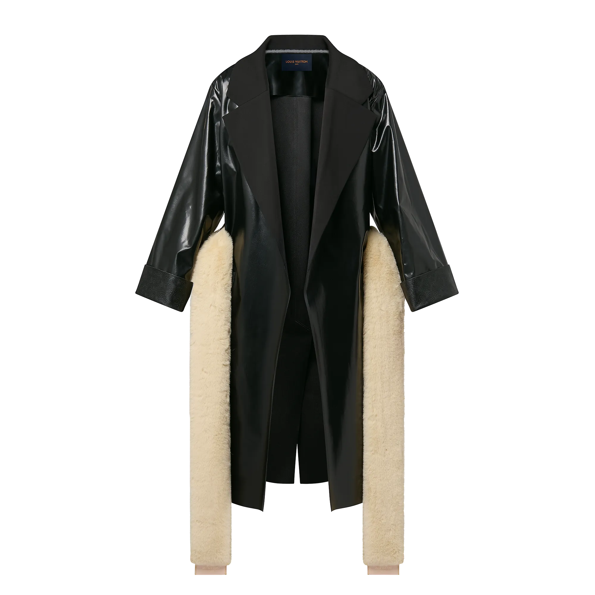 Louis Vuitton Contrast Lapel Vinyl Coat - Women - Ready-to-Wear 1AC36Z