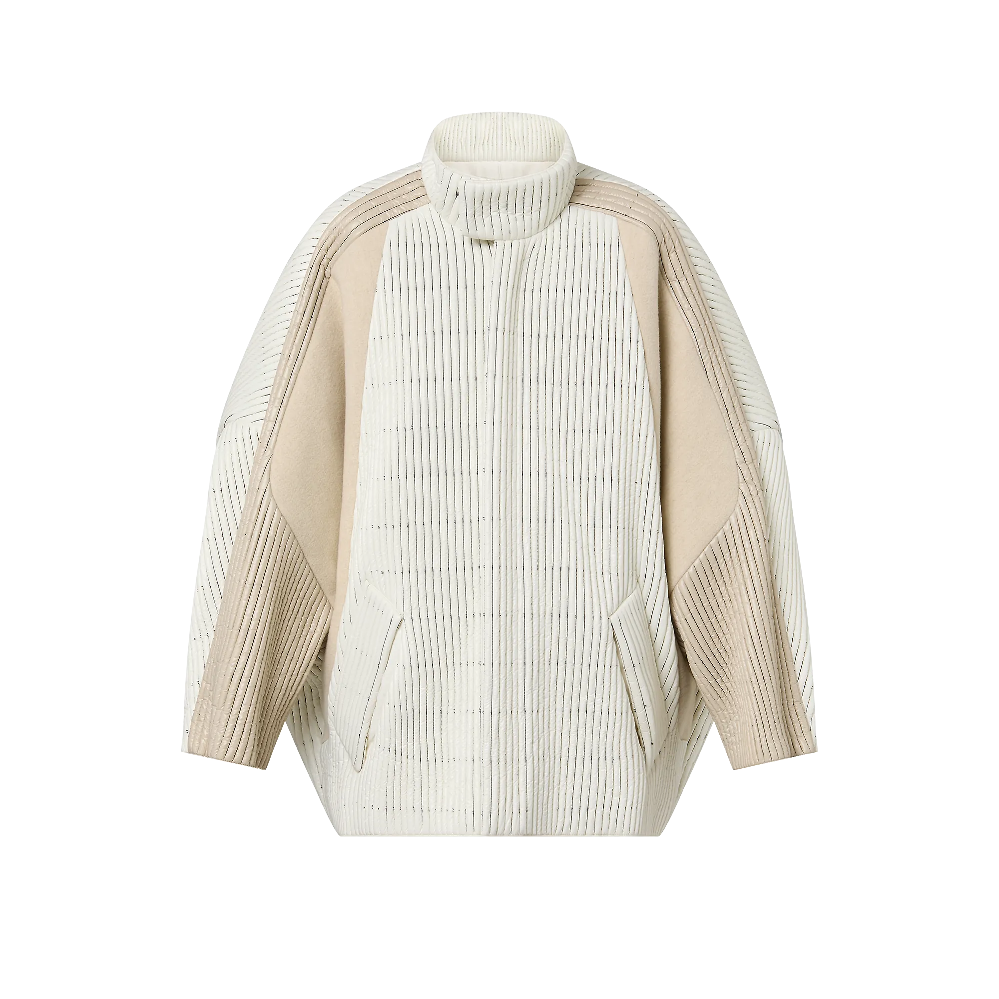 Louis Vuitton Pinstripe Quilted Egg Coat - Women - Ready-to-Wear 1AC391