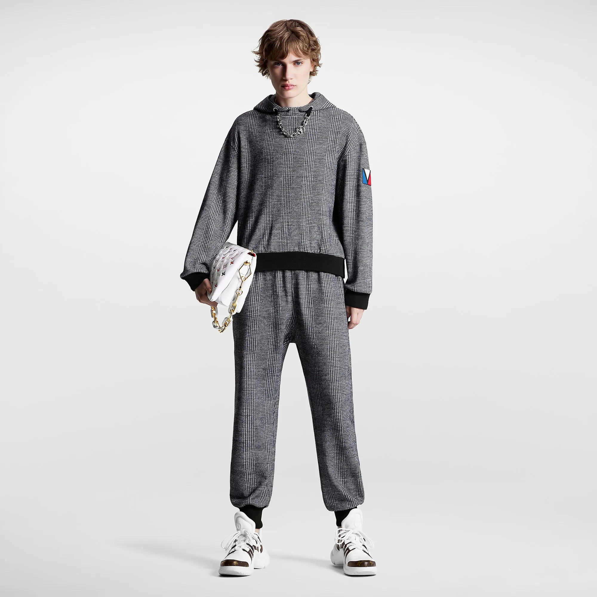 Louis Vuitton Prince of Wales Hoodie - Women - Ready-to-Wear 1AC3MO