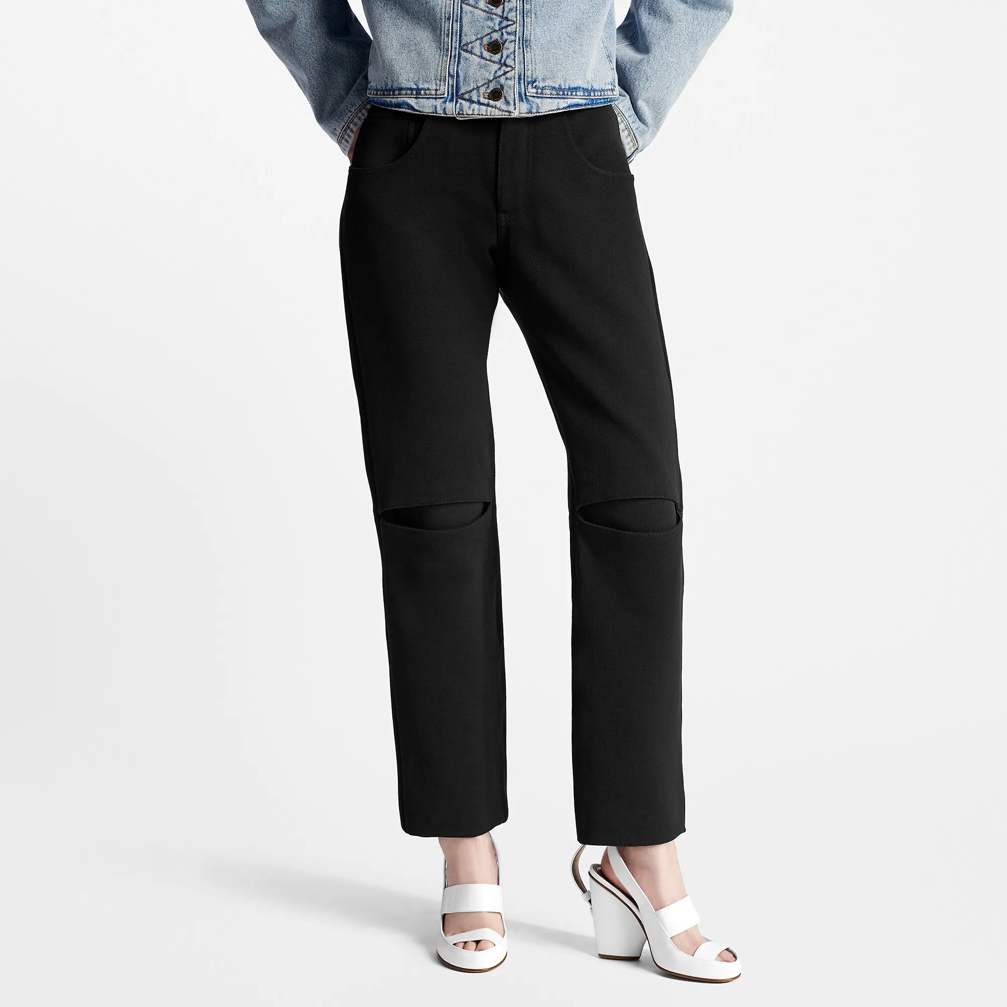 Louis Vuitton Micro Twill Slit Pants - Women - Ready-to-Wear 1AC3ZZ