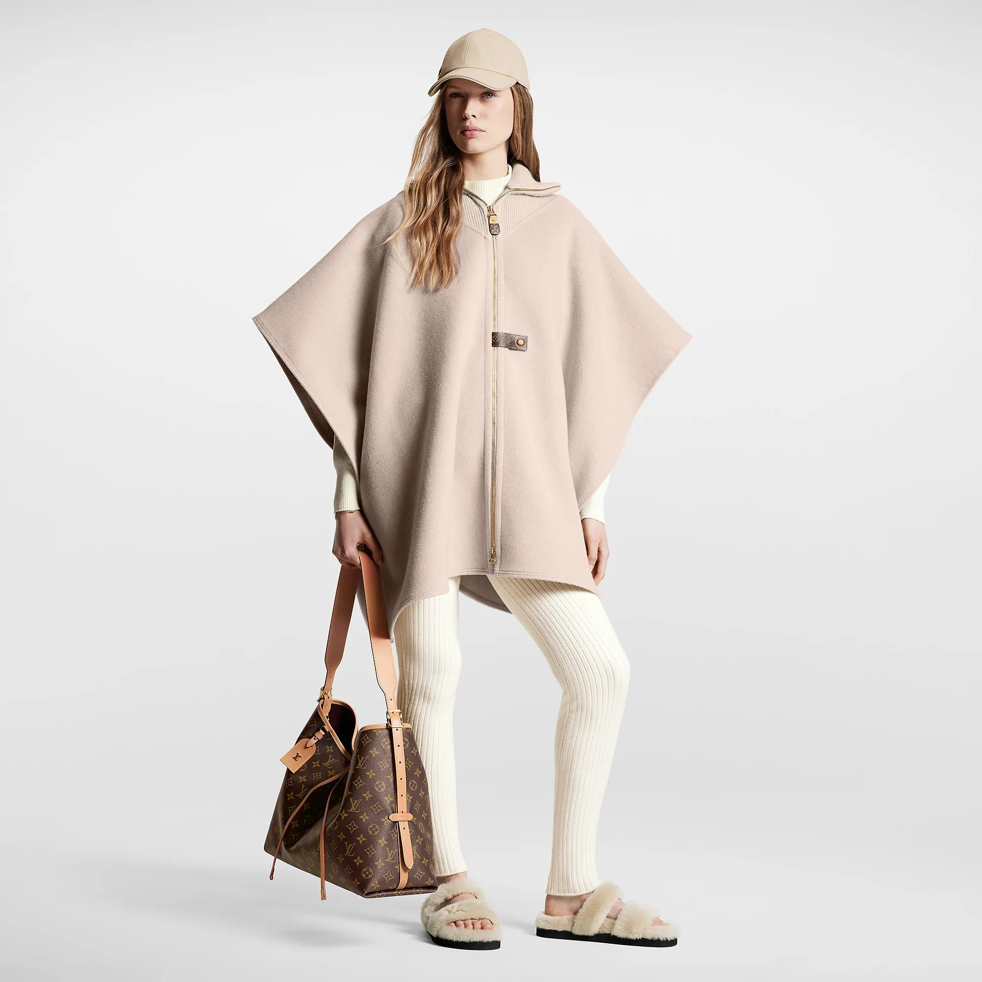 Louis Vuitton Sporty High Neck Double Face Cape - Women - Ready-to-Wear 1AC49Q