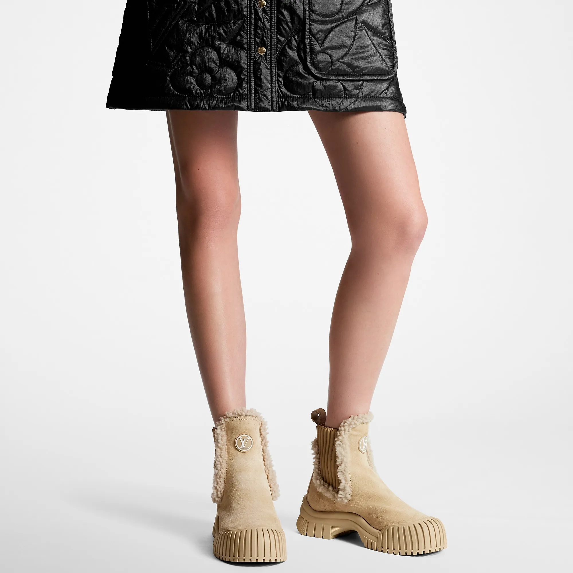 Louis Vuitton Ruby Flat Ankle Boot - Women - Shoes 1AC7AR Beige