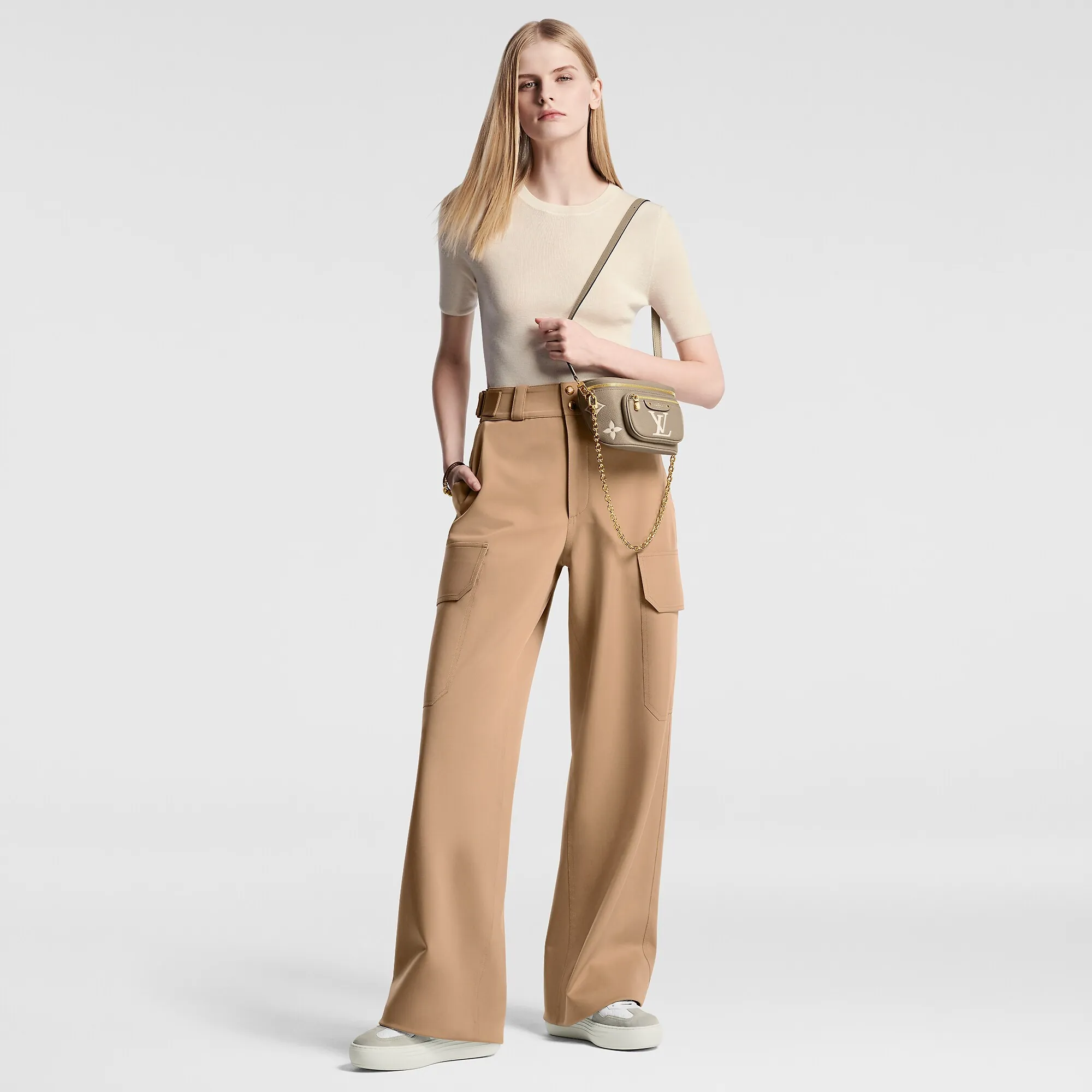 Louis Vuitton LV Groovy Platform Sneaker - Women - Shoes 1ACHGK White