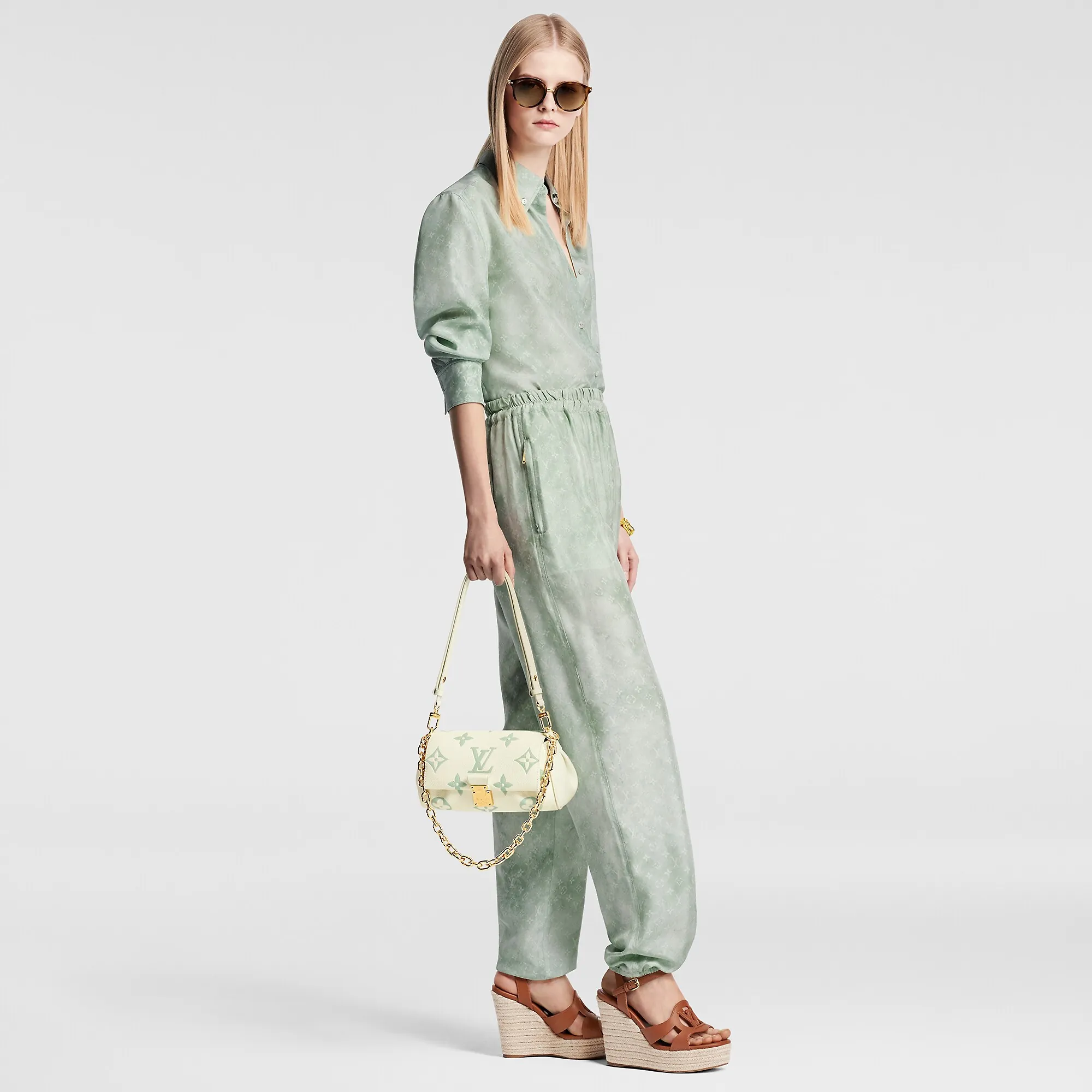 Louis Vuitton LV Isola Wedge Sandal - Women - Shoes 1ACI7R Cognac