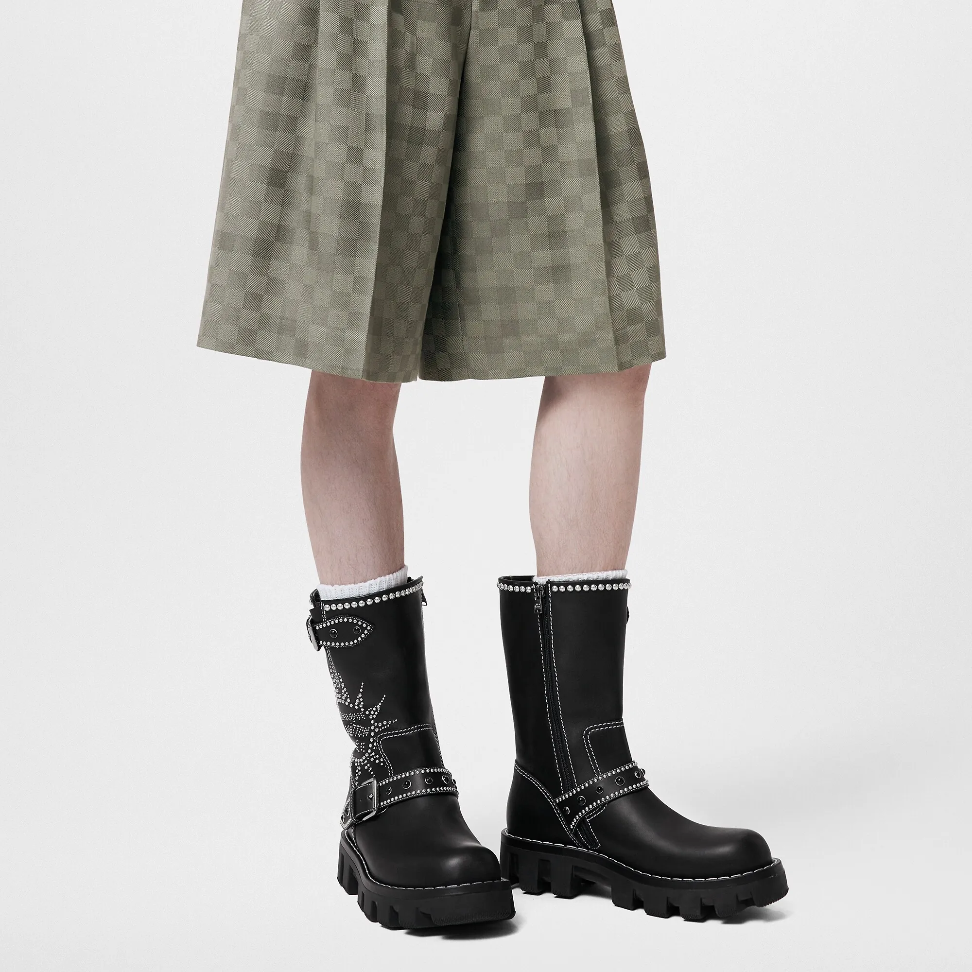 Louis Vuitton LV Checker Mid Boot - New - For Men 1ACNAG