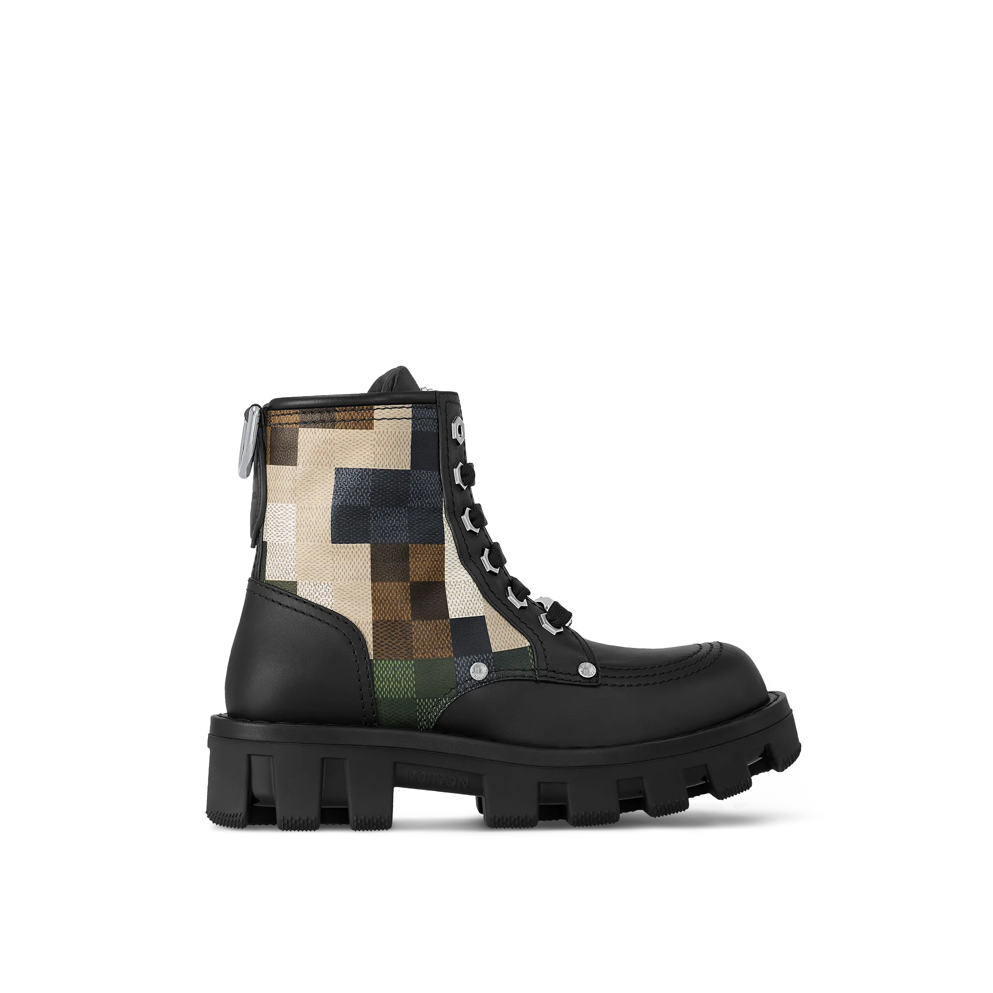 Louis Vuitton LV Checker Combat Boot - New - For Men 1ACNF2