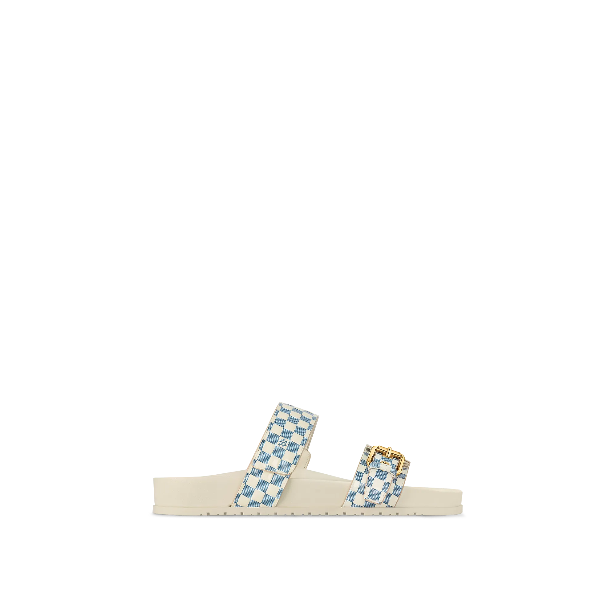 Louis Vuitton Bom Dia Flat Comfort Mule - Women - Shoes 1ACSHS White / Blue