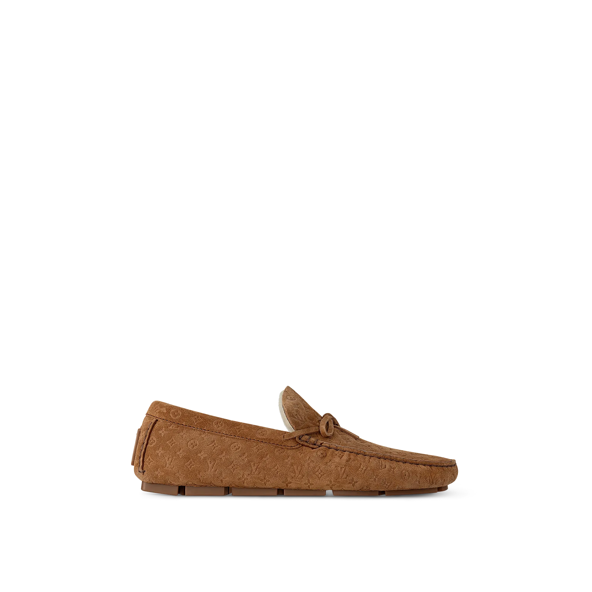 Louis Vuitton LV Driver Moccasin Shearling - New - For Men 1ADDT8 Cognac