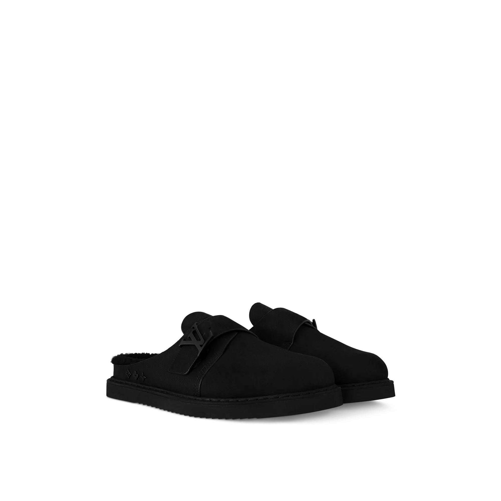 Louis Vuitton LV Easy Mule Shearling - Men - Shoes 1ADDWO Black