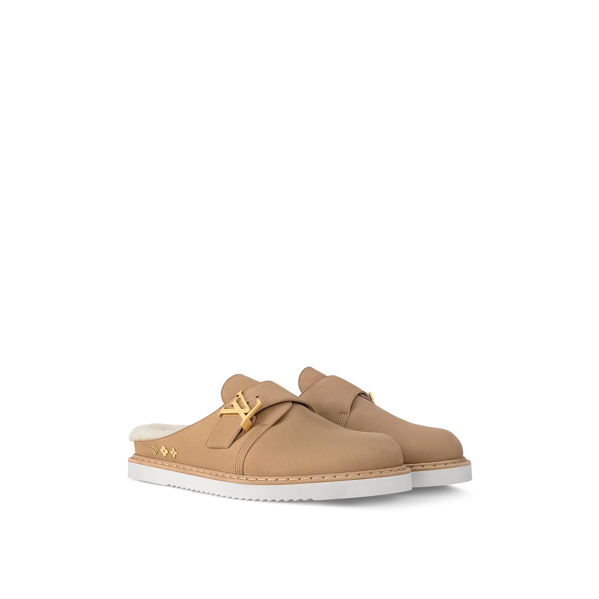 Louis Vuitton LV Easy Mule Shearling - Men - Shoes 1ADDX1 Beige