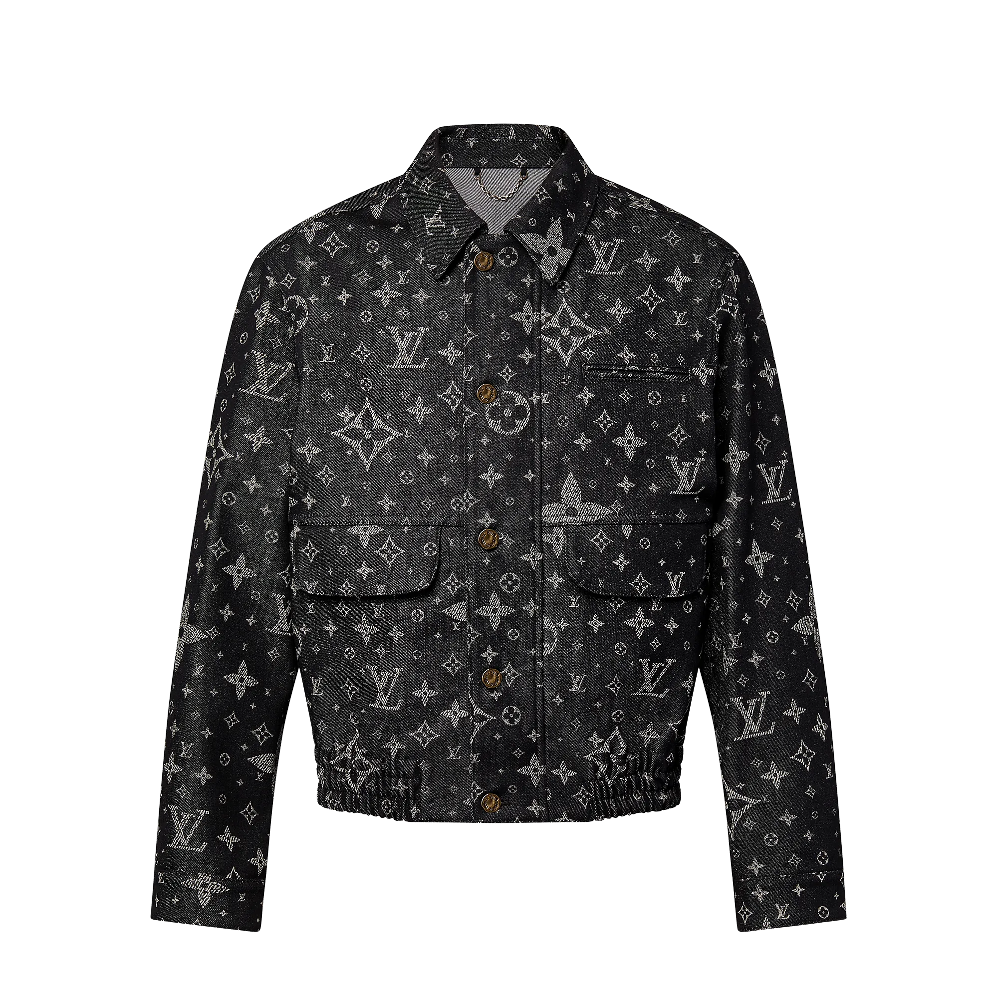 Louis Vuitton Monogram Printed Denim Jacket - Men - Ready-to-Wear 1AF317