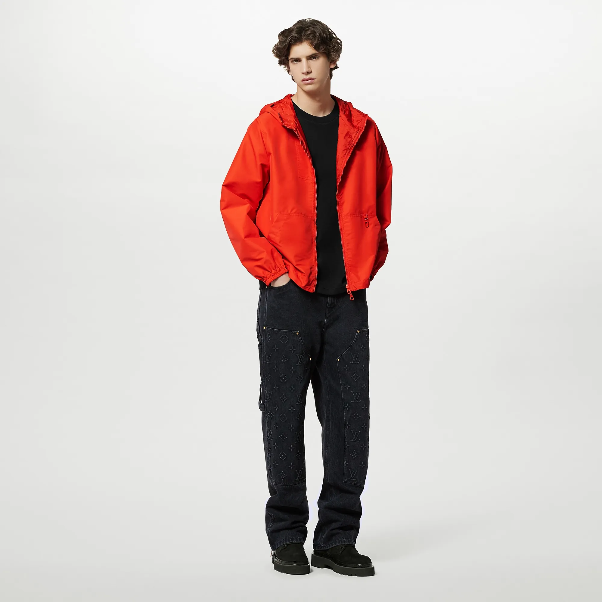 Louis Vuitton Monogram Reversible Nylon Windbreaker - Men - Ready-to-Wear 1AF606 Red