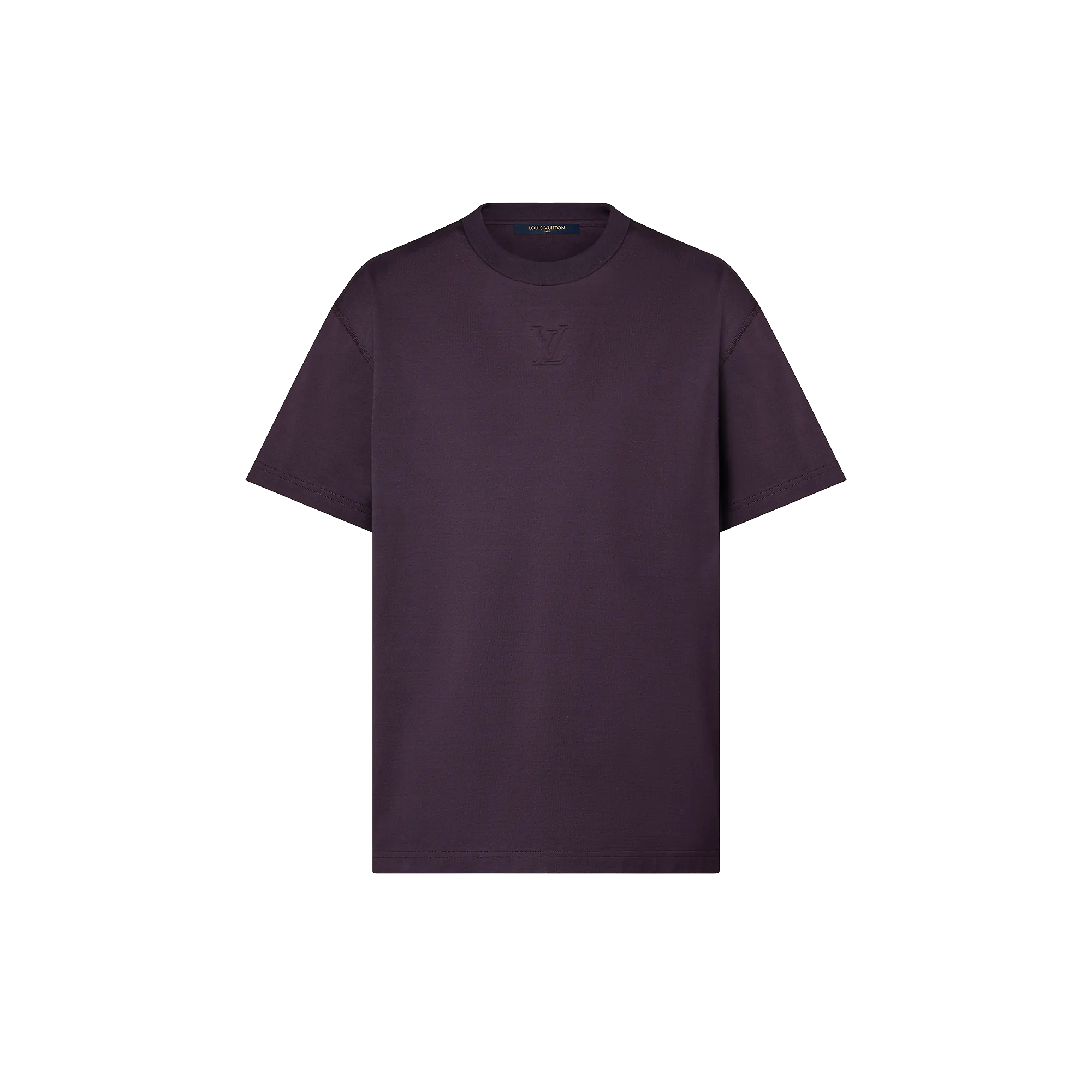 Louis Vuitton Embossed Lv Cotton T-Shirt - Men - Ready-to-Wear 1AF682 Dark Violet