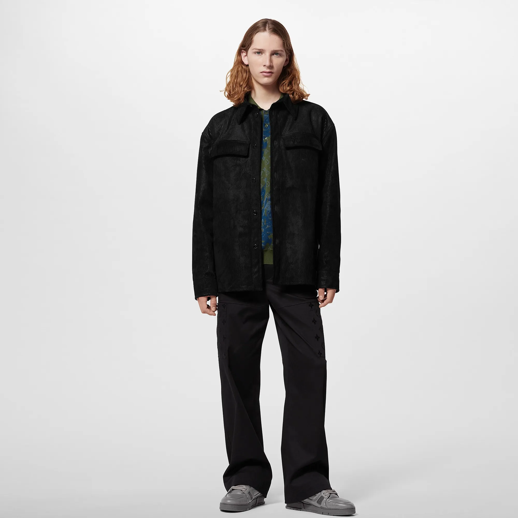 Louis Vuitton Corduroy-Effect Suede Overshirt - Men - Ready-to-Wear 1AFAGJ