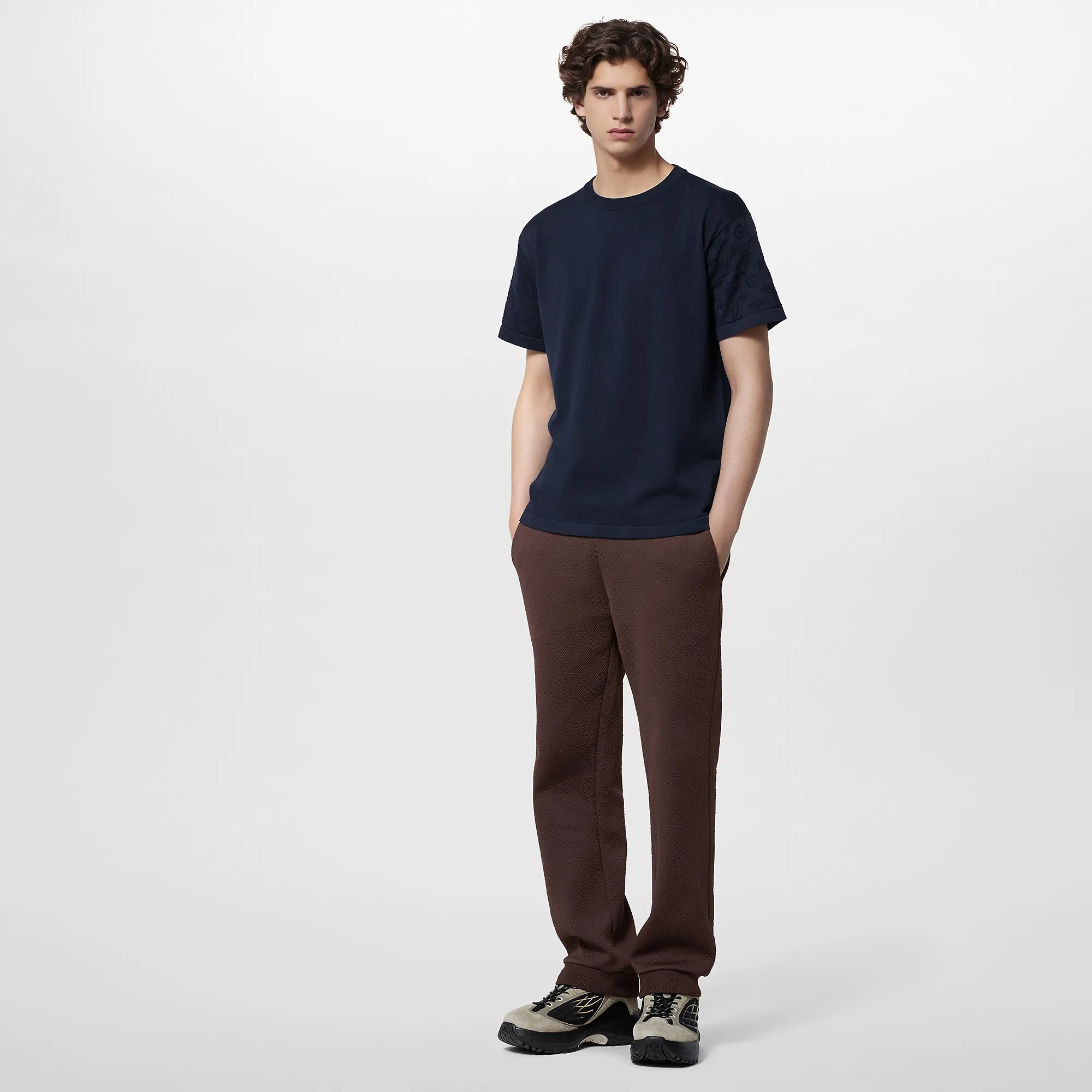 Louis Vuitton Short-Sleeved Cotton Crewneck - Men - Ready-to-Wear 1AFAPE