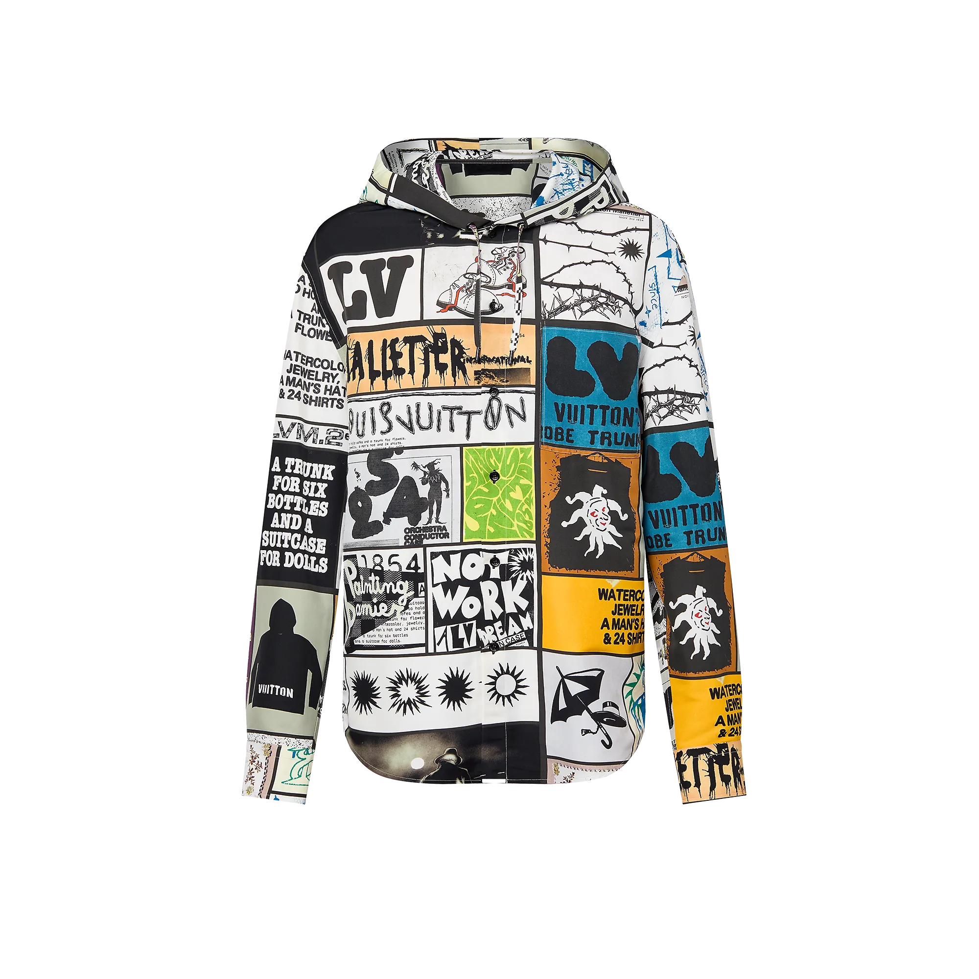 Louis Vuitton Hooded Silk Blend Overshirt - Men - Ready-to-Wear 1AFAV7