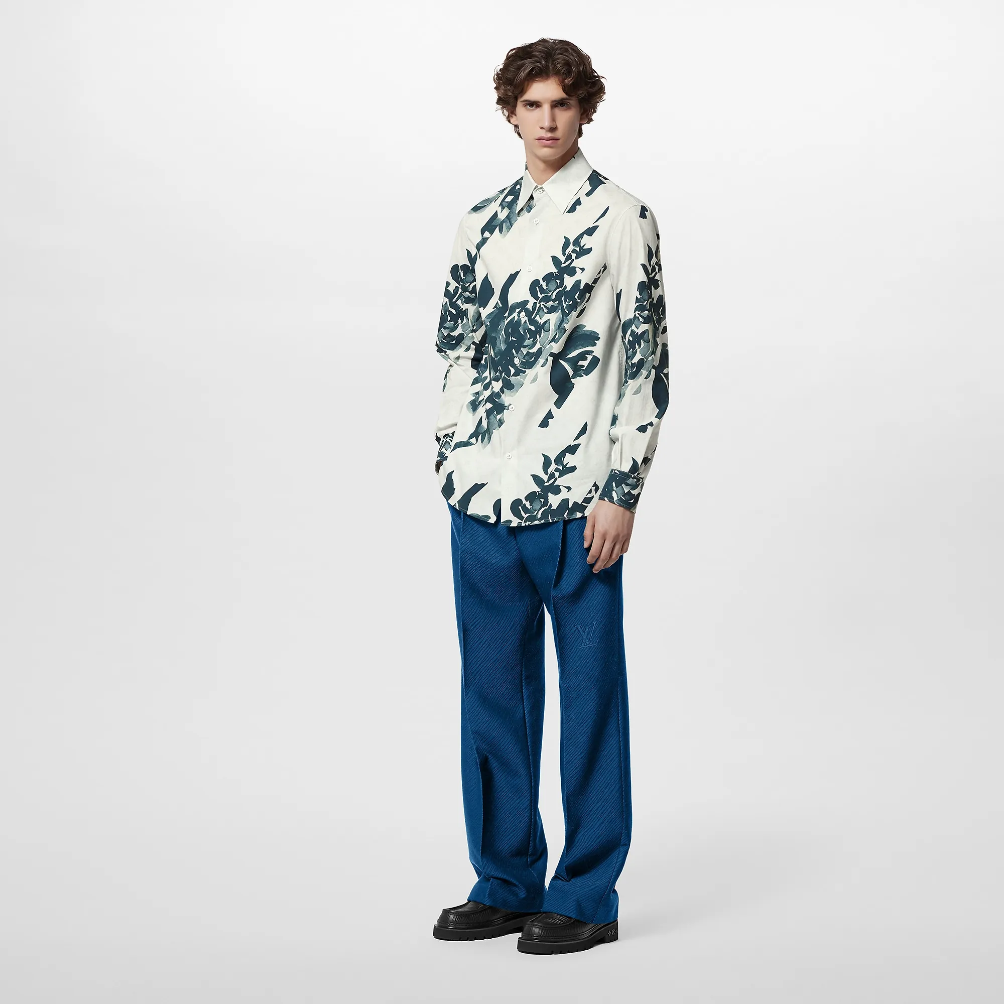 Louis Vuitton Long-Sleeved Printed Cotton Shirt - Men - Ready-to-Wear 1AFAW3