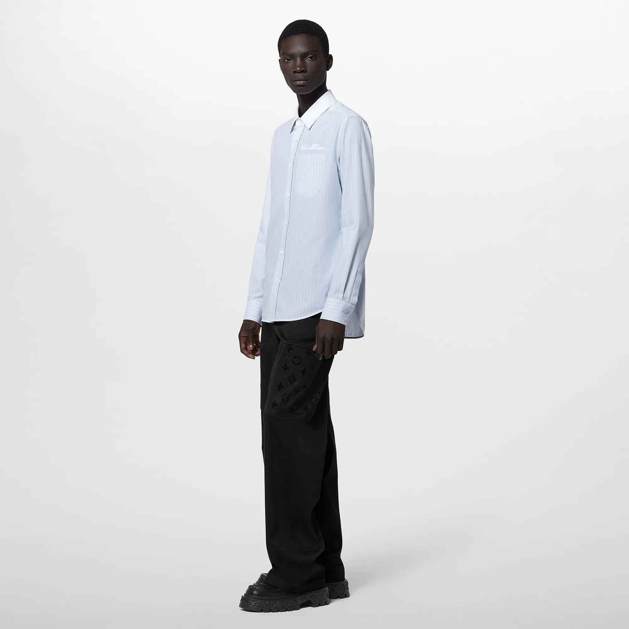 Louis Vuitton Long-Sleeved Cotton And Cashmere Shirt - Men - Ready-to-Wear 1AFAXE