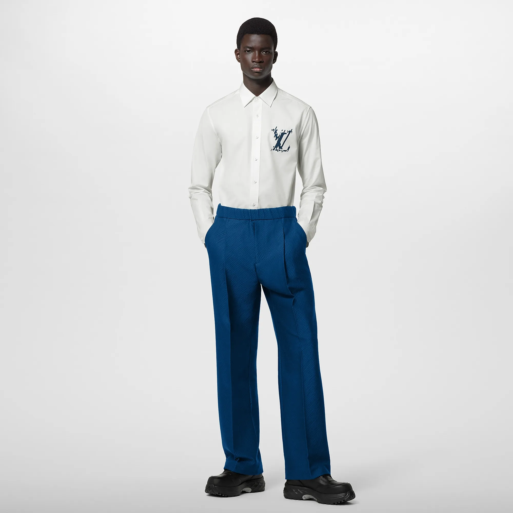 Louis Vuitton Long-Sleeved Cotton Shirt - Men - Ready-to-Wear 1AFAXL