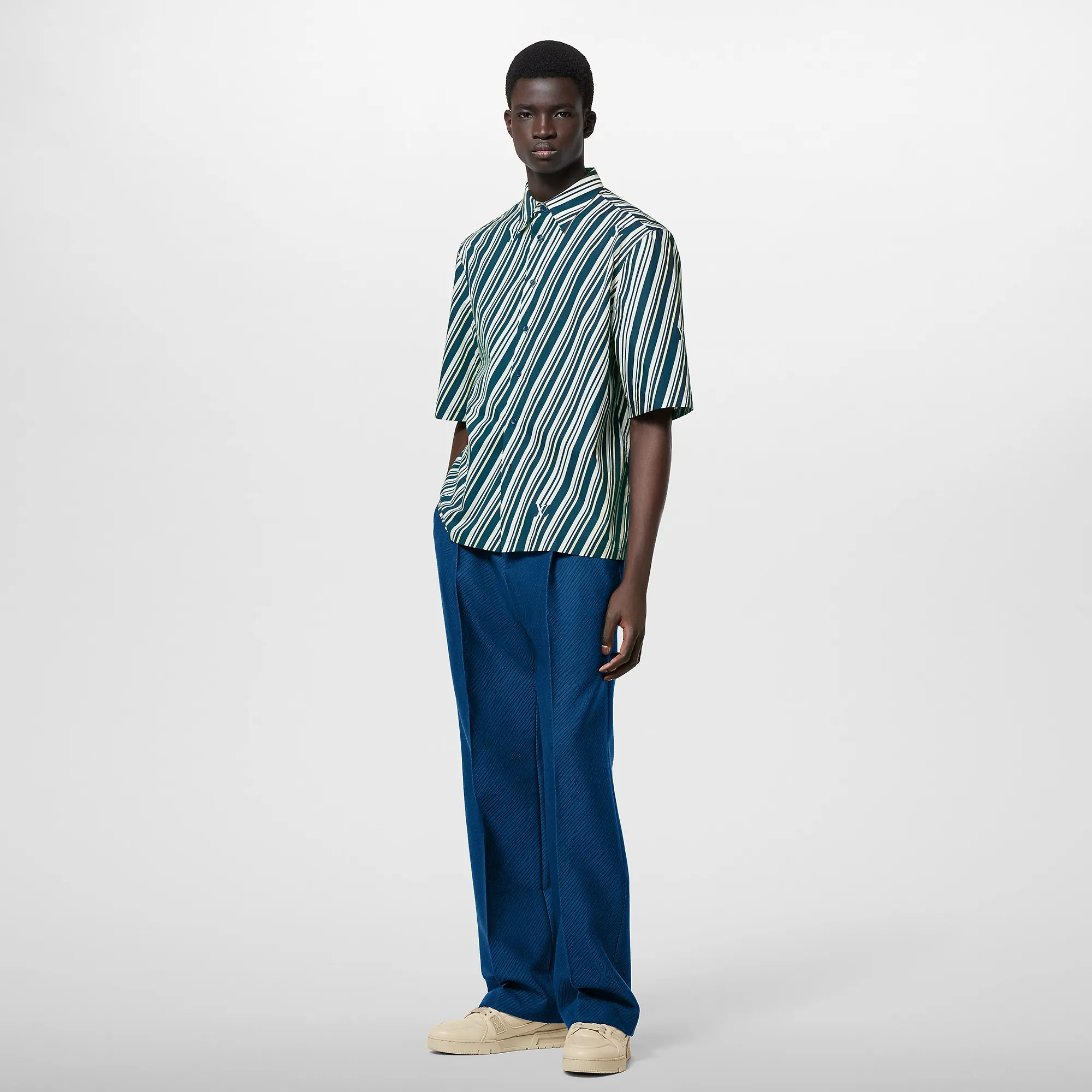 Louis Vuitton Short-Sleeved Printed Cotton Shirt - Men - Ready-to-Wear 1AFAXT