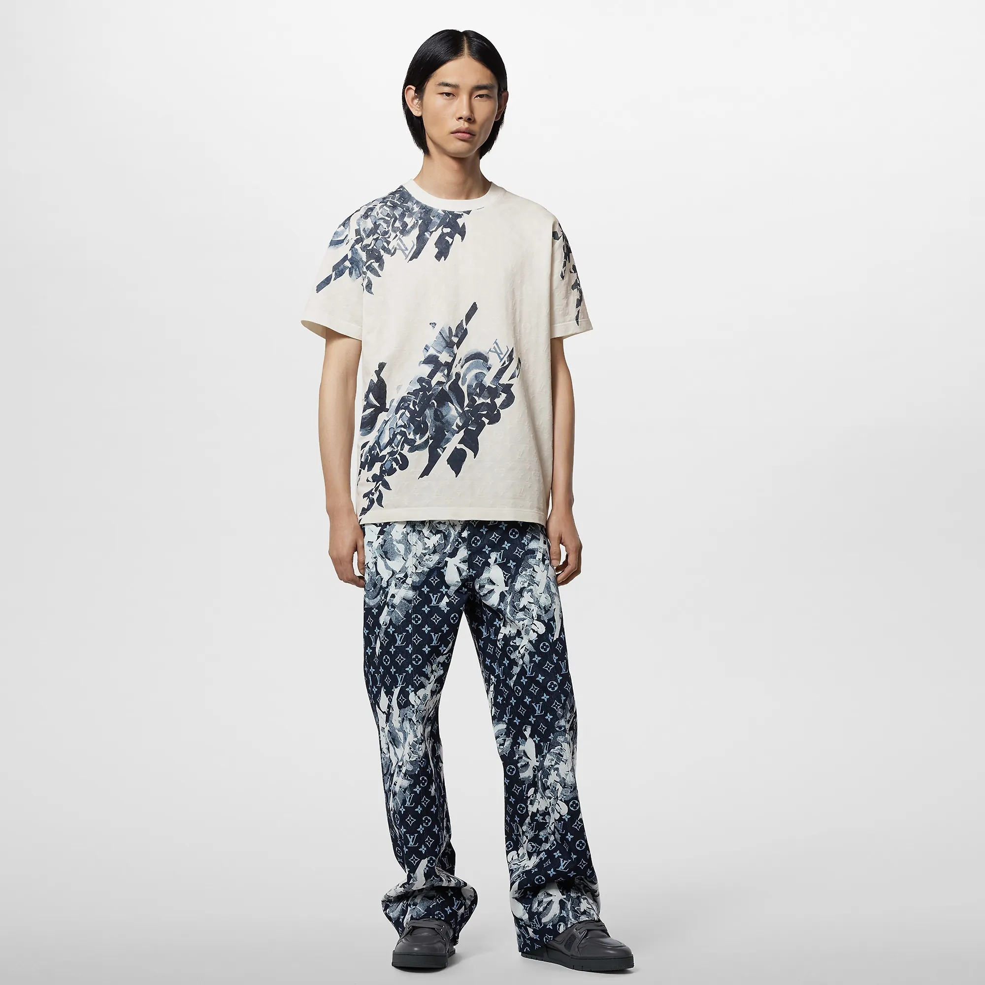 Louis Vuitton Monogram Cotton Pique T-Shirt - Men - Ready-to-Wear 1AFAYC Xs