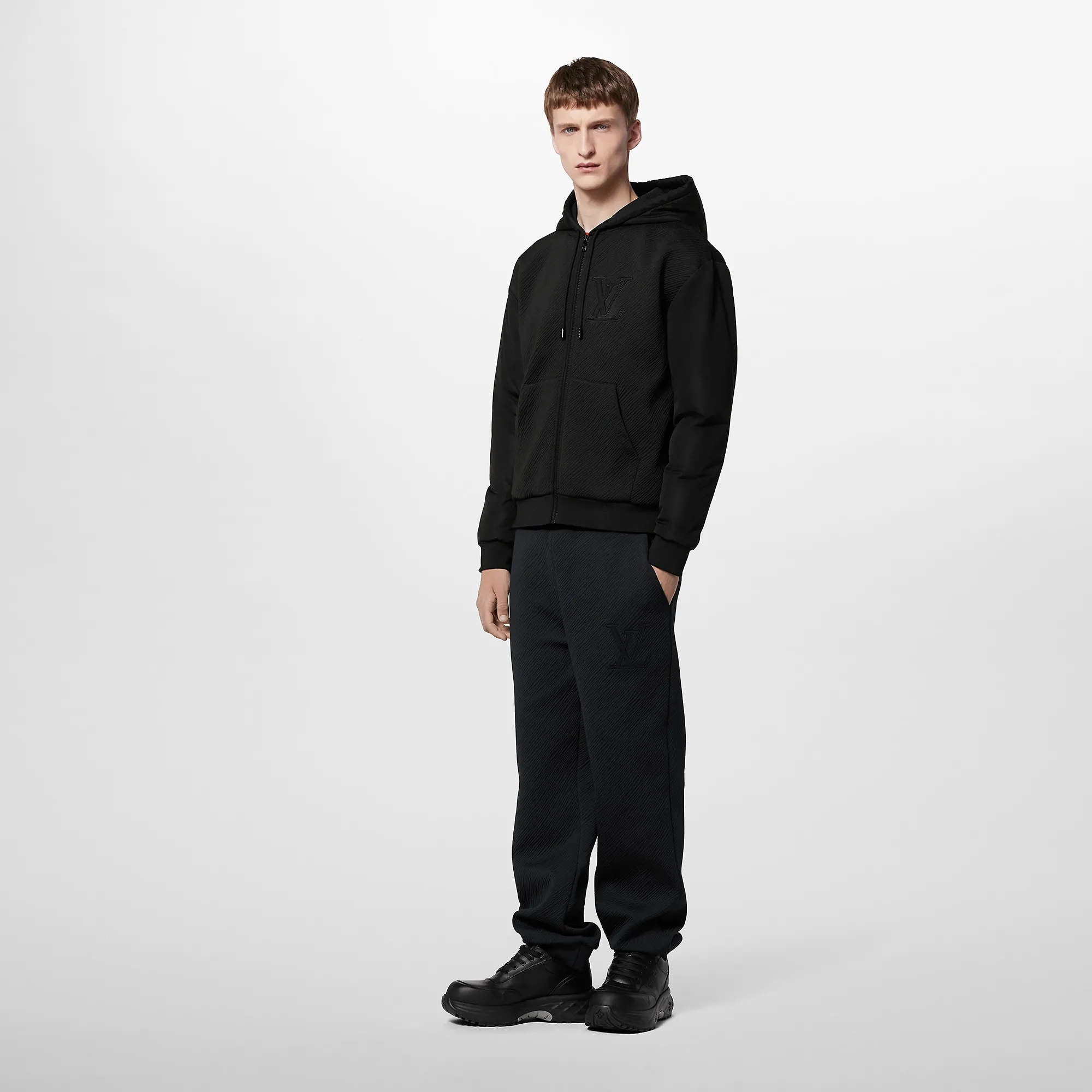 Louis Vuitton Hybrid Zipped Technical Cotton Hoodie - Men - Ready-to-Wear 1AFAYM