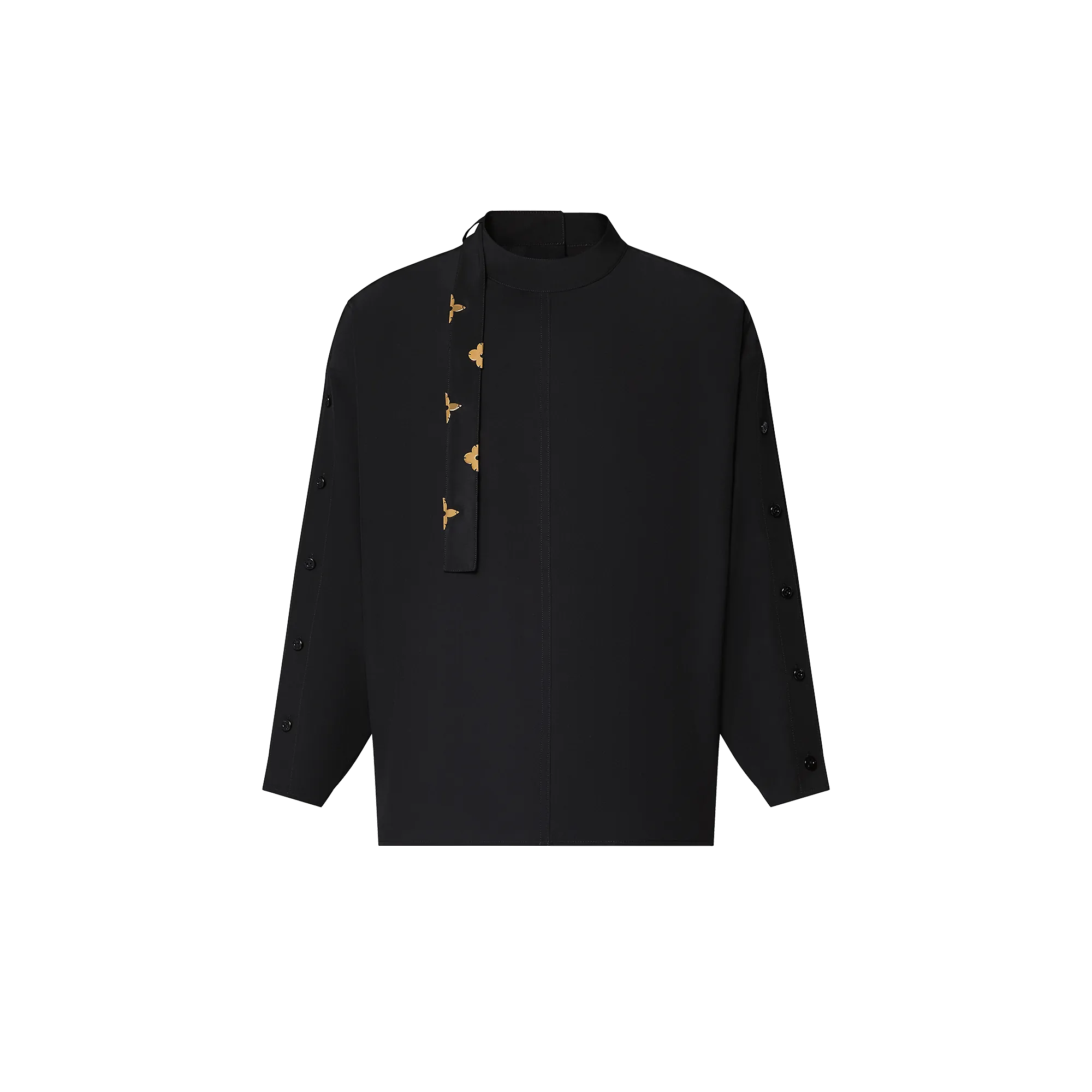 Louis Vuitton Monogram Lavaliere Button Sleeve Blouse - Women - Ready-to-Wear 1AFCAV