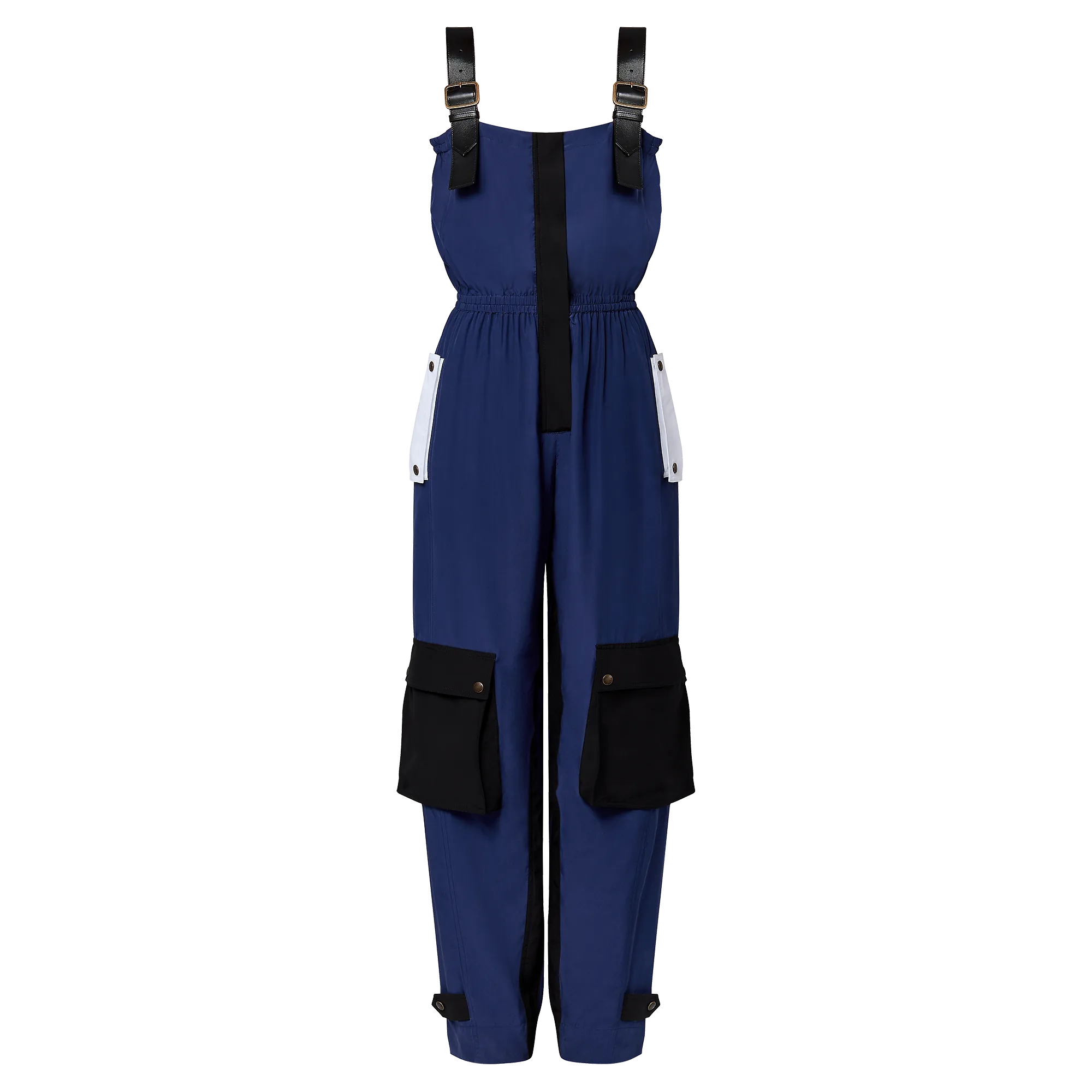 Louis Vuitton Color-Blocked Cargo Jumpsuit  - Women - Ready-to-Wear 1AFDYI Overseas