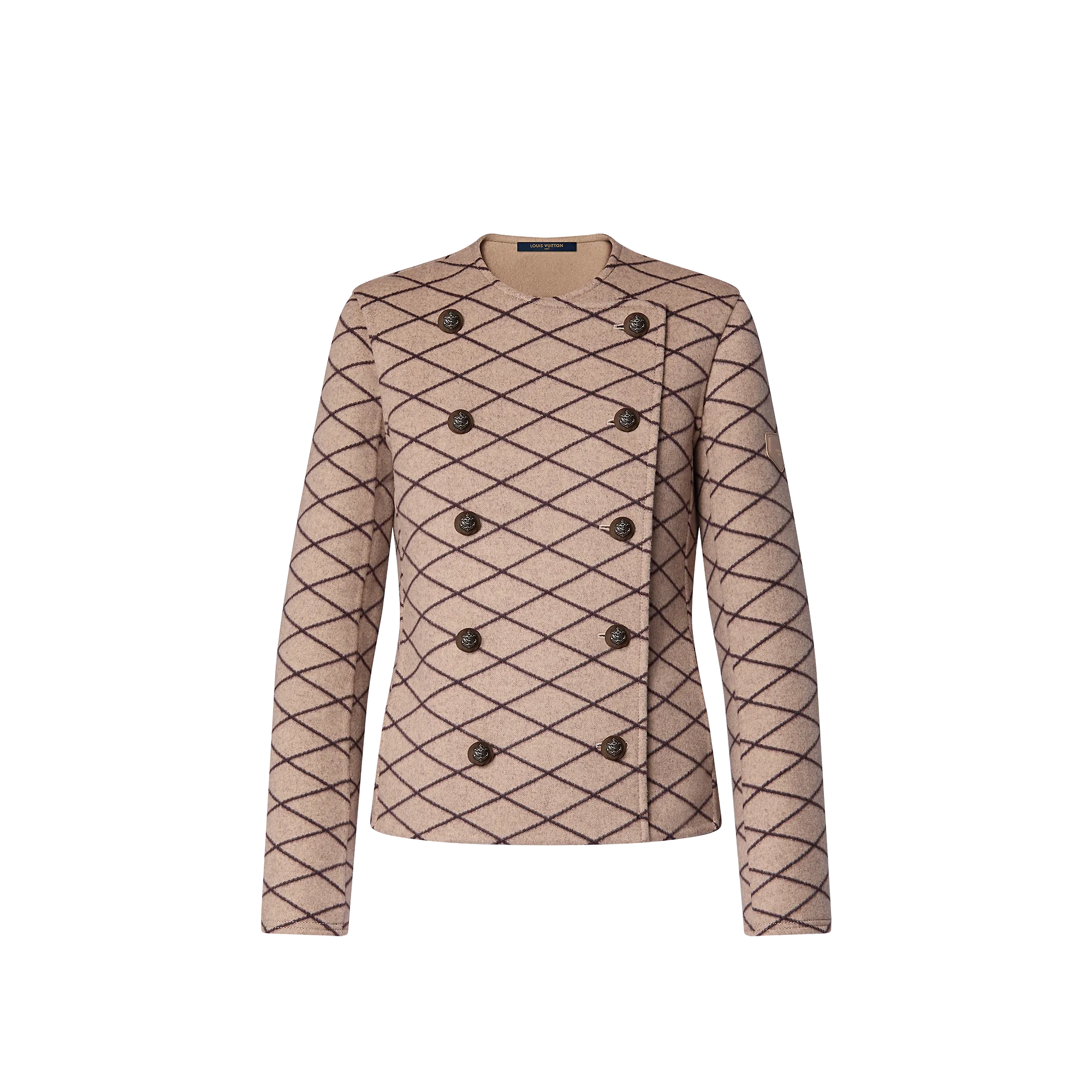 Louis Vuitton Double-Breasted Malletage Jacquard Jacket - Women - Ready-to-Wear 1AFEOF