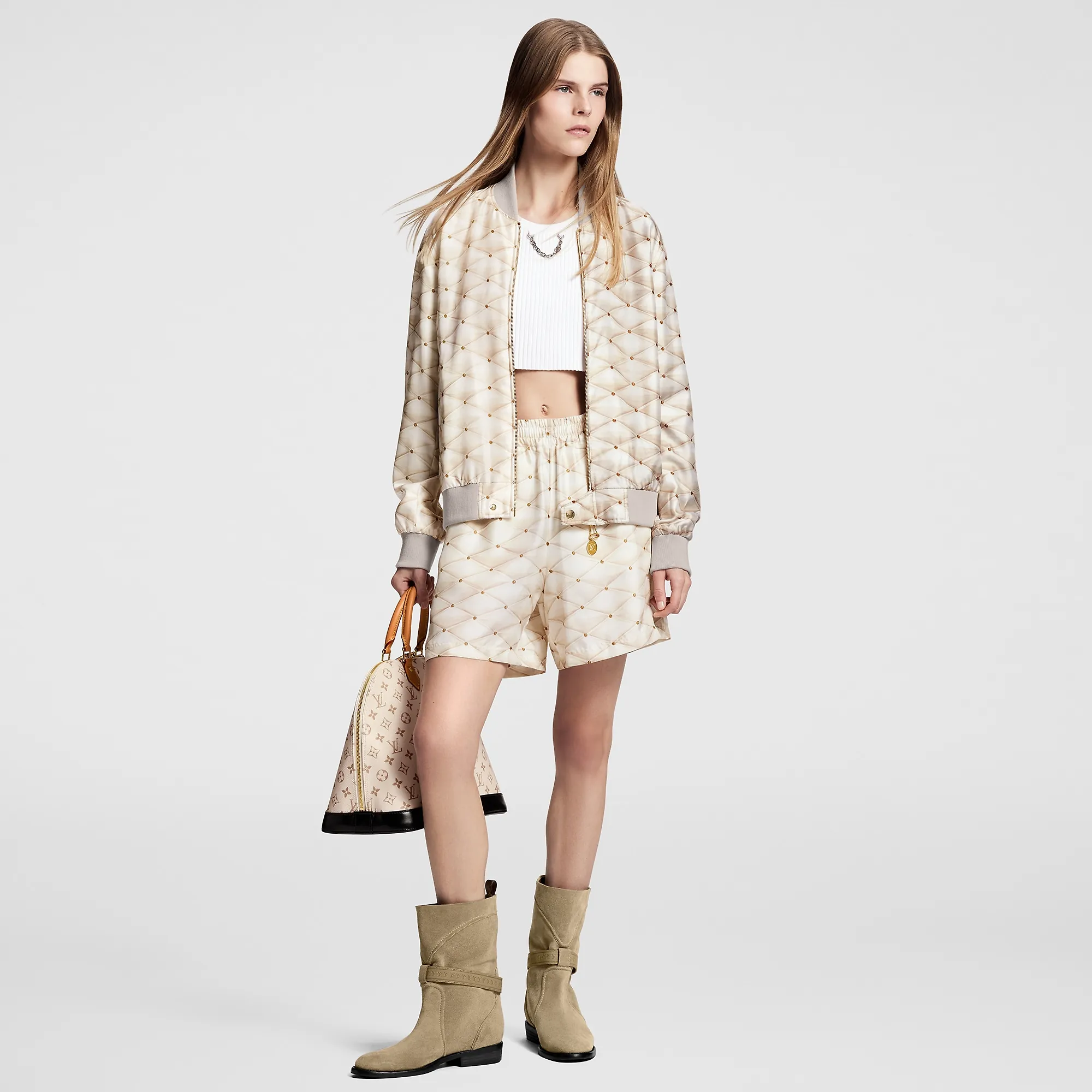 Louis Vuitton Reversible 3D Malletage Bomber Jacket  - Women - Ready-to-Wear 1AFEP3