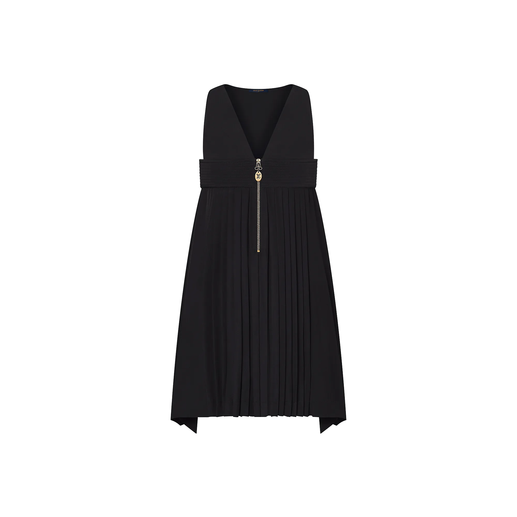 Louis Vuitton Mini V-Neck Pleat Dress  - Women - Ready-to-Wear 1AFERS