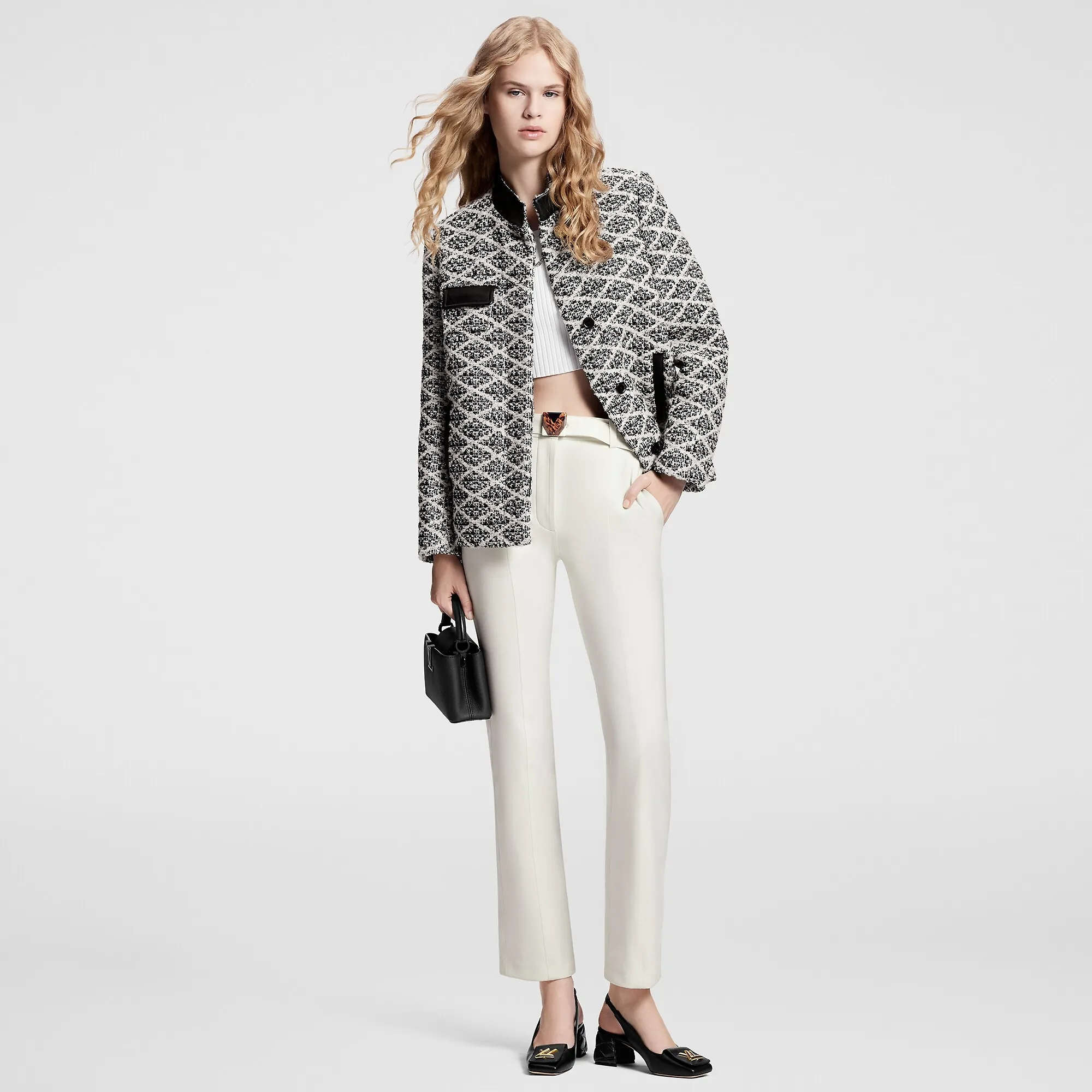 Louis Vuitton V Buckle Fitted Pants - Women - Ready-to-Wear 1AFFVY