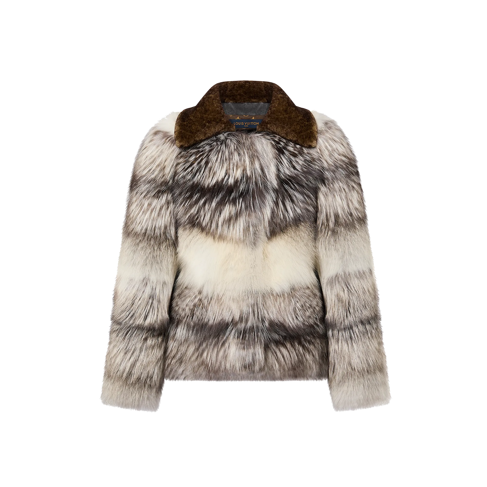Louis Vuitton Chunky Stripes Fox Fur Coat  - Women - Ready-to-Wear 1AFGJI