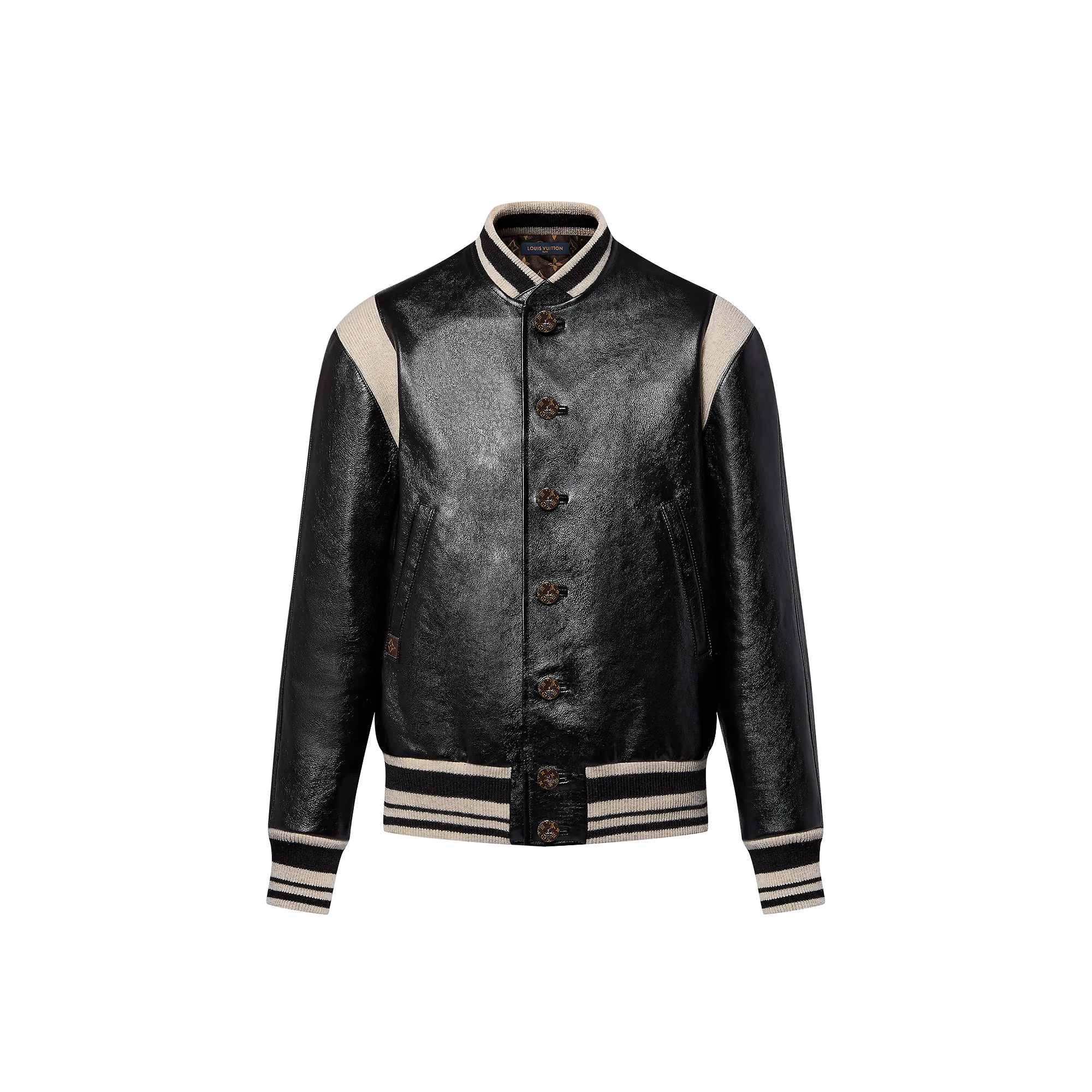 Louis Vuitton Graphic Leather Varsity Jacket  - Women - Ready-to-Wear 1AFGJQ