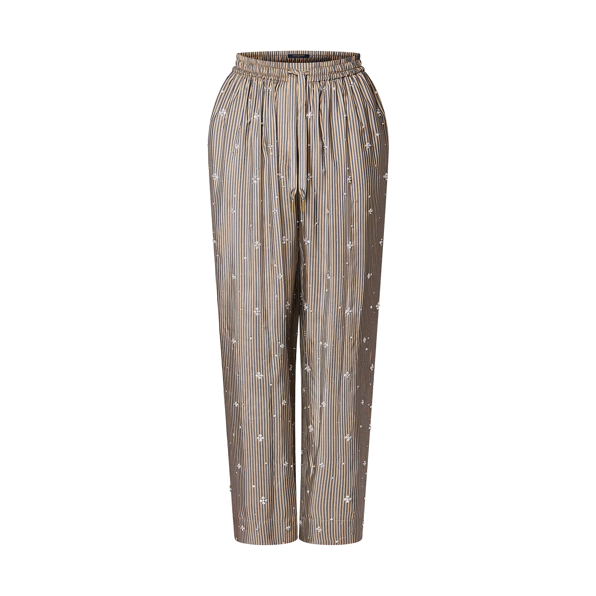 Louis Vuitton Bejeweled Pinstripe Baggy Pajama Pants - Women - Ready-to-Wear 1AFGLI