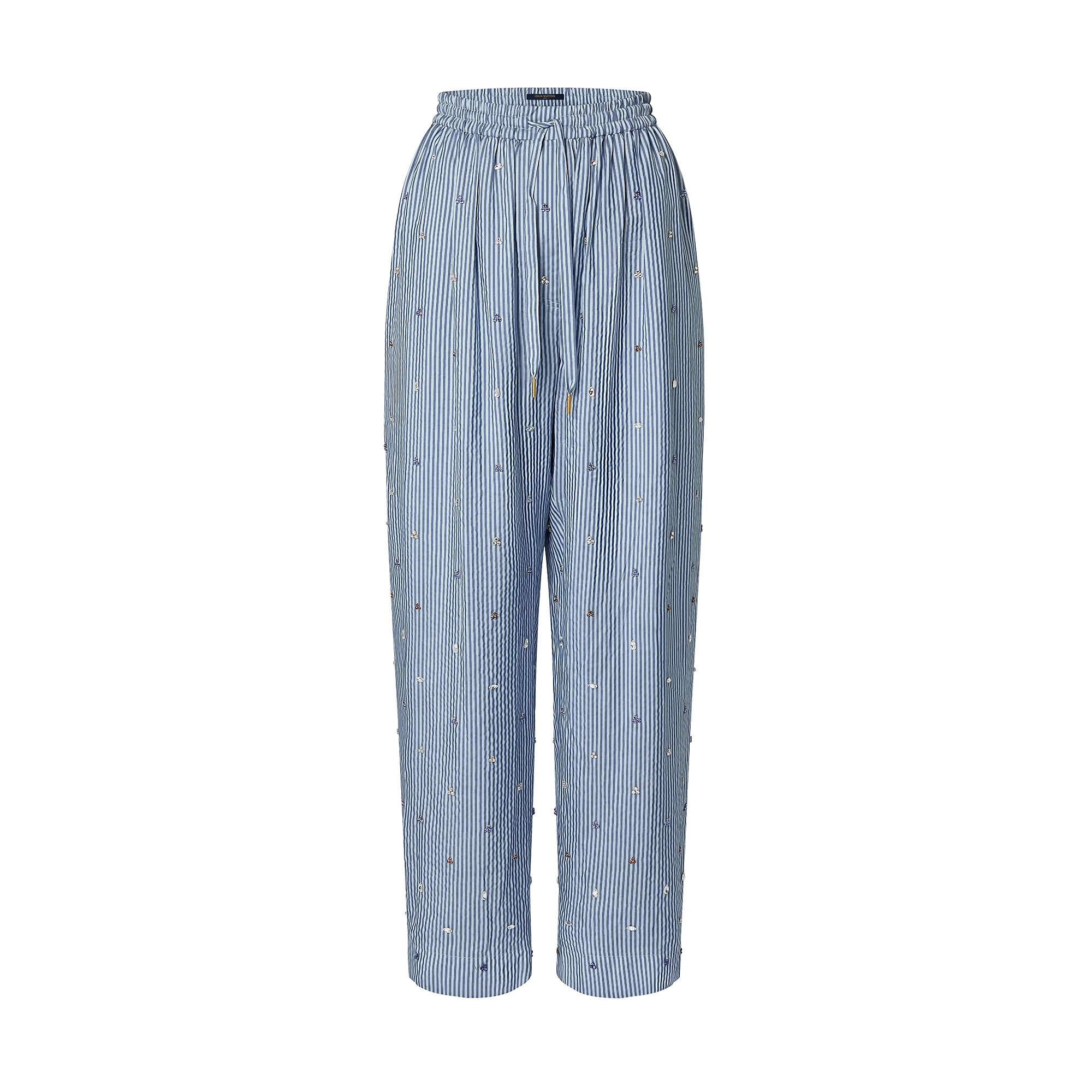 Louis Vuitton Bejeweled Pinstripe Baggy Pajama Pants - Women - Ready-to-Wear 1AFGLQ