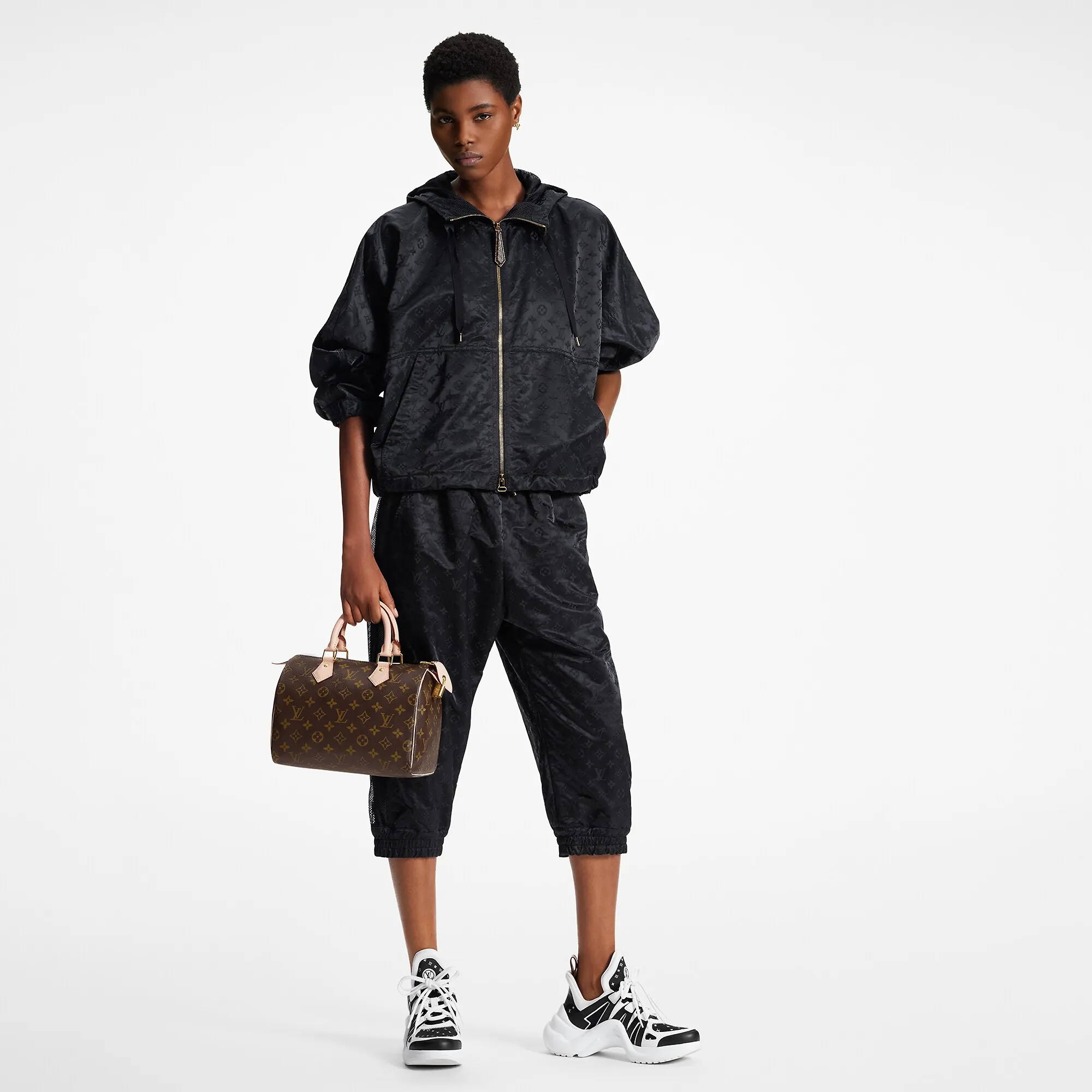 Louis Vuitton Shiny Monogram Short Parka - Women - Ready-to-Wear 1AFHNG