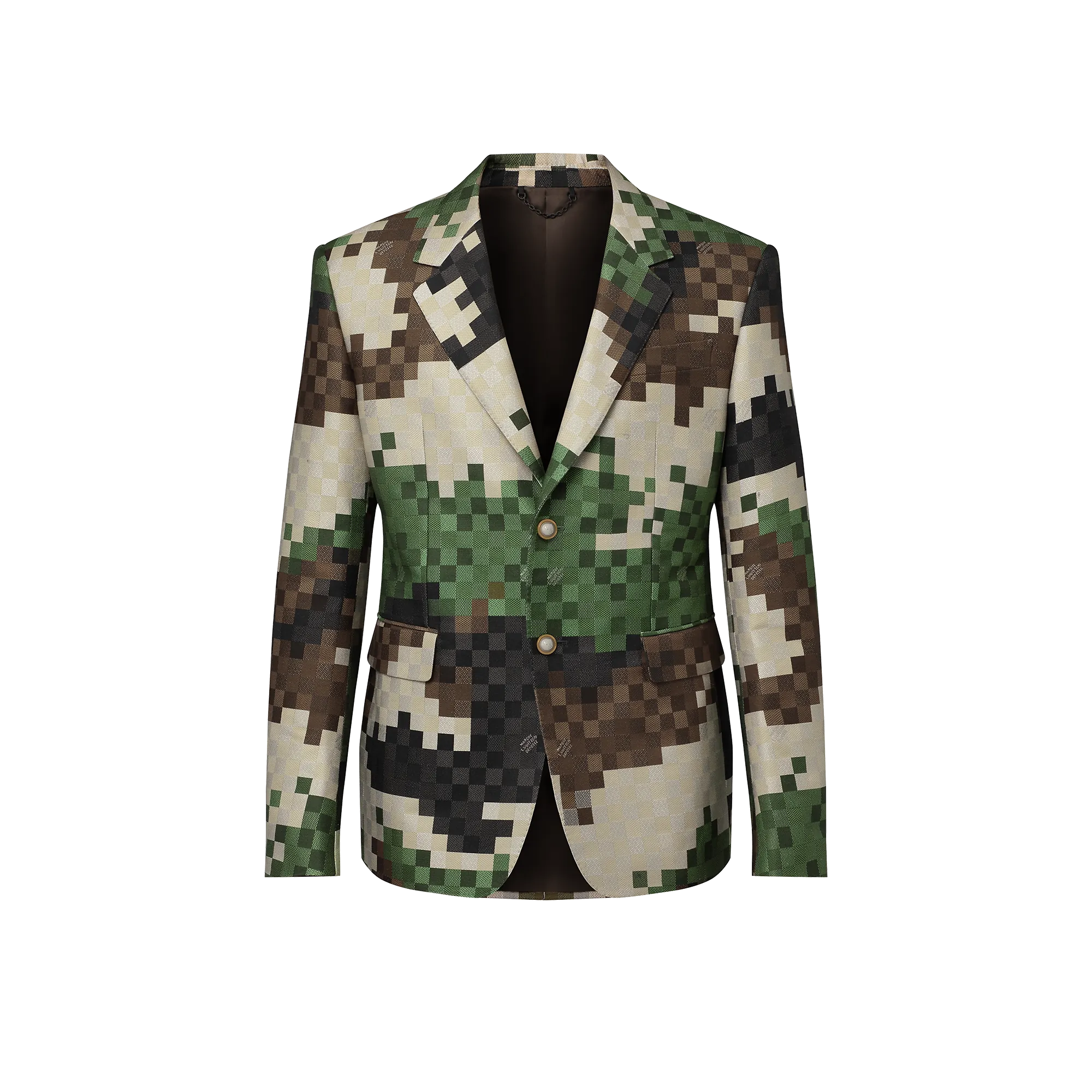 Louis Vuitton Single-Breasted Tailored Damier Jacket - Men - Ready-to-Wear 1AFIC3