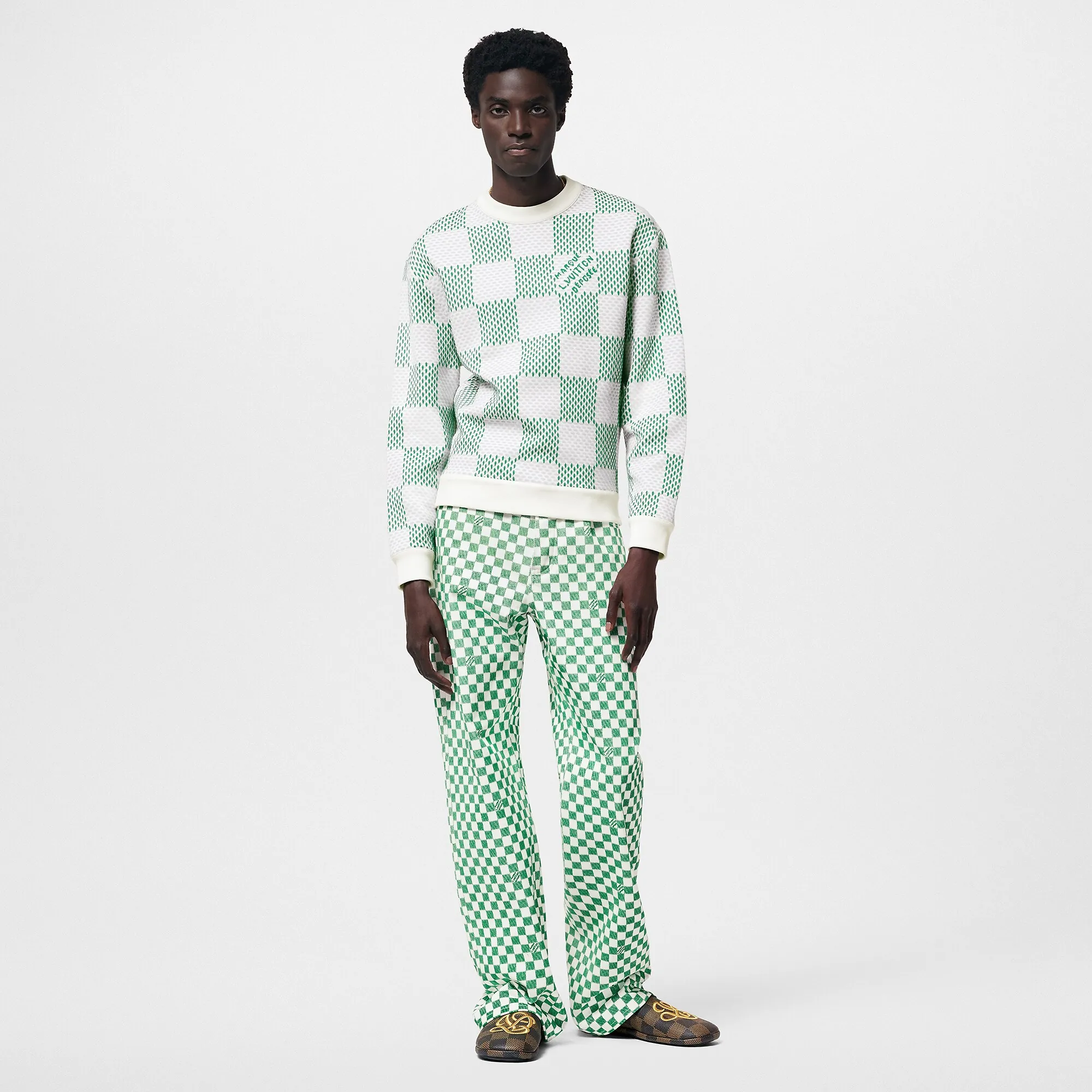 Louis Vuitton Damier Cotton Sweatshirt - Men - Ready-to-Wear 1AFJHH