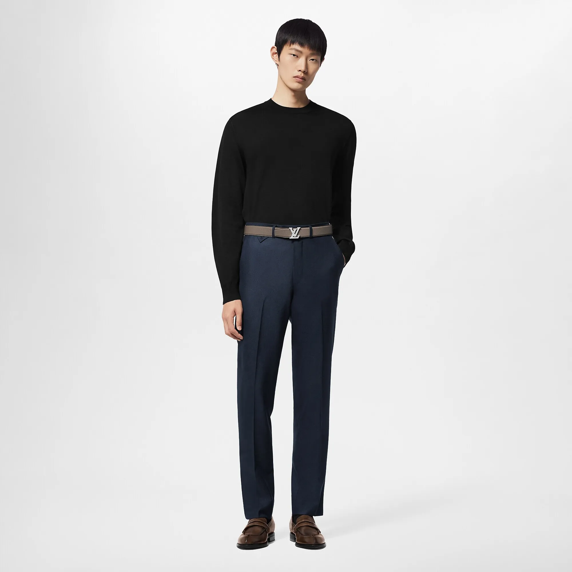 Louis Vuitton Silk And Cashmere Blend Crewneck - Men - Ready-to-Wear 1AFJRD