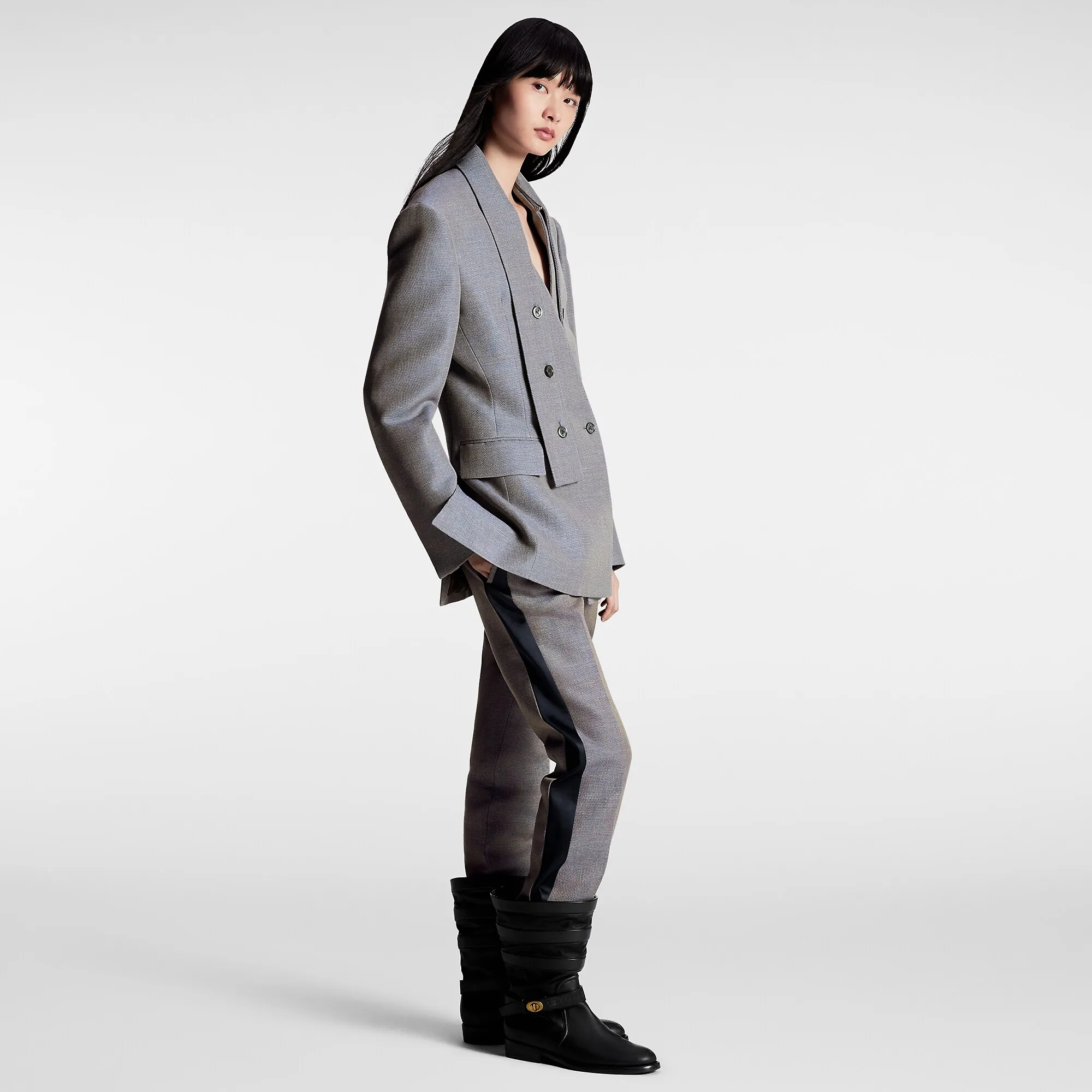 Louis Vuitton Side Accent Tailored Pants - Women - Ready-to-Wear 1AFKTA