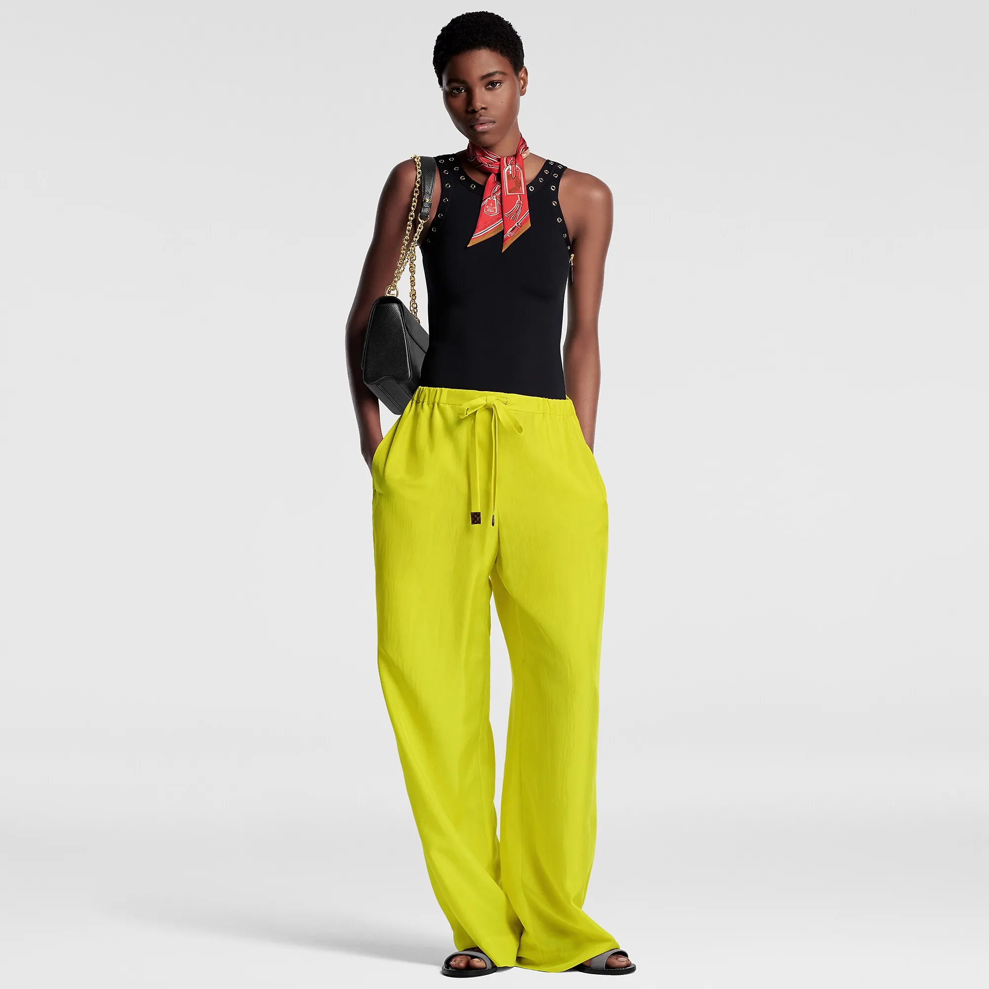 Louis Vuitton Eyelet Trim Tank Top - Women - Ready-to-Wear 1AFL52