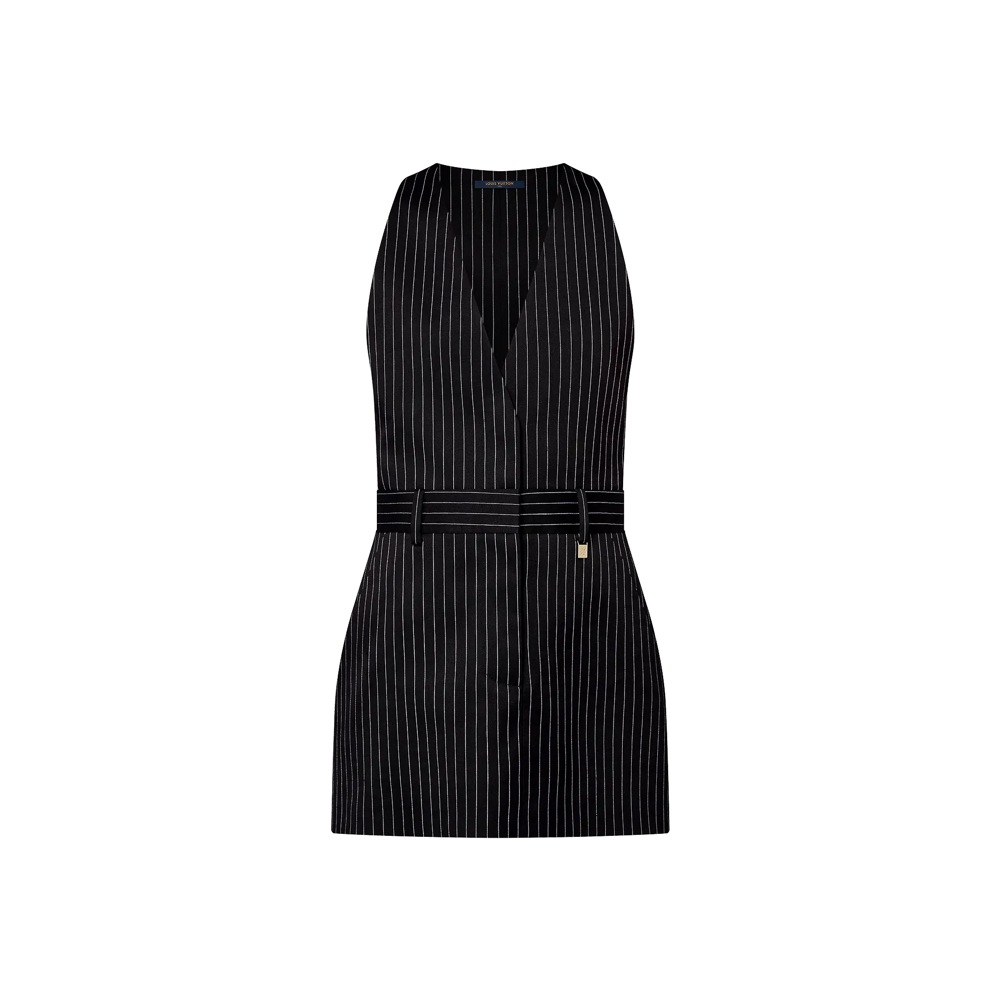 Louis Vuitton Tailored Pinstripe Dress - Women - Ready-to-Wear 1AFLJQ