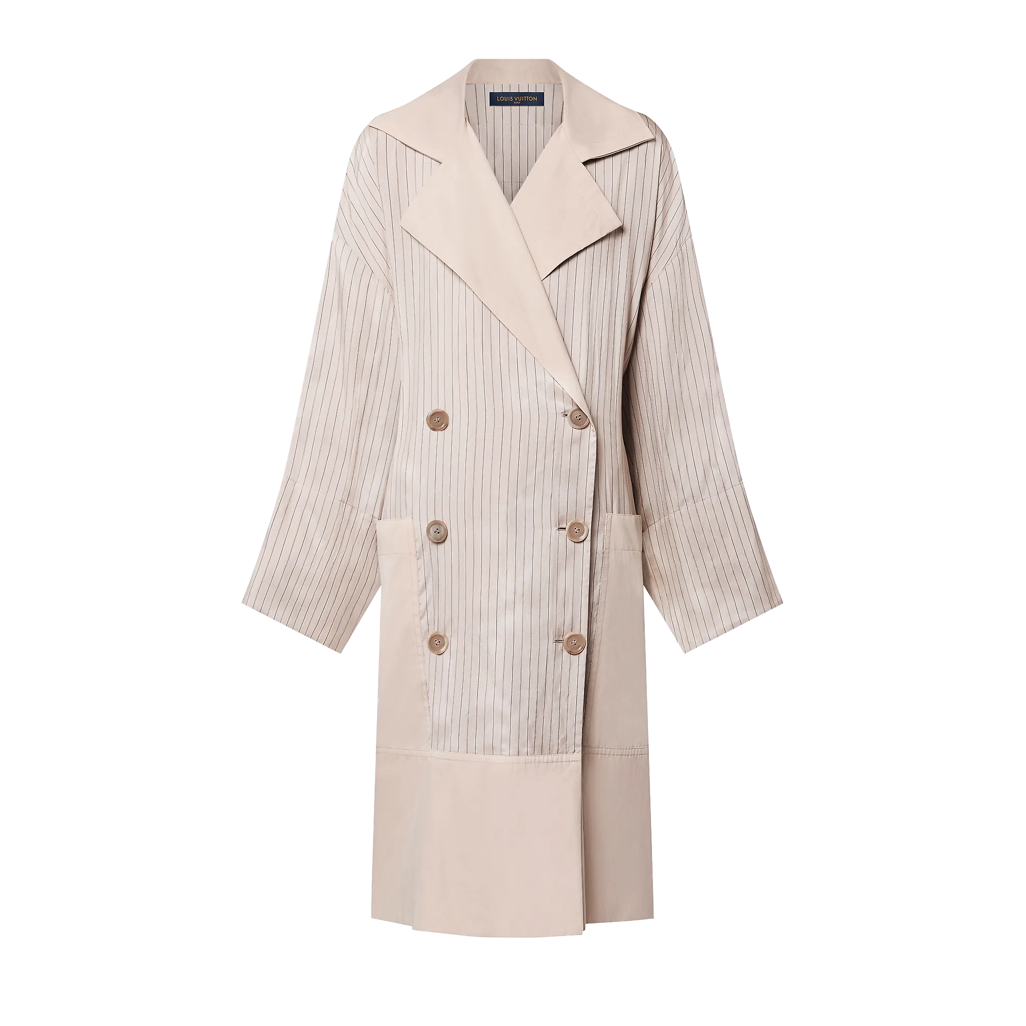 Louis Vuitton Fluid Striped Coat - Women - Ready-to-Wear 1AFLRK