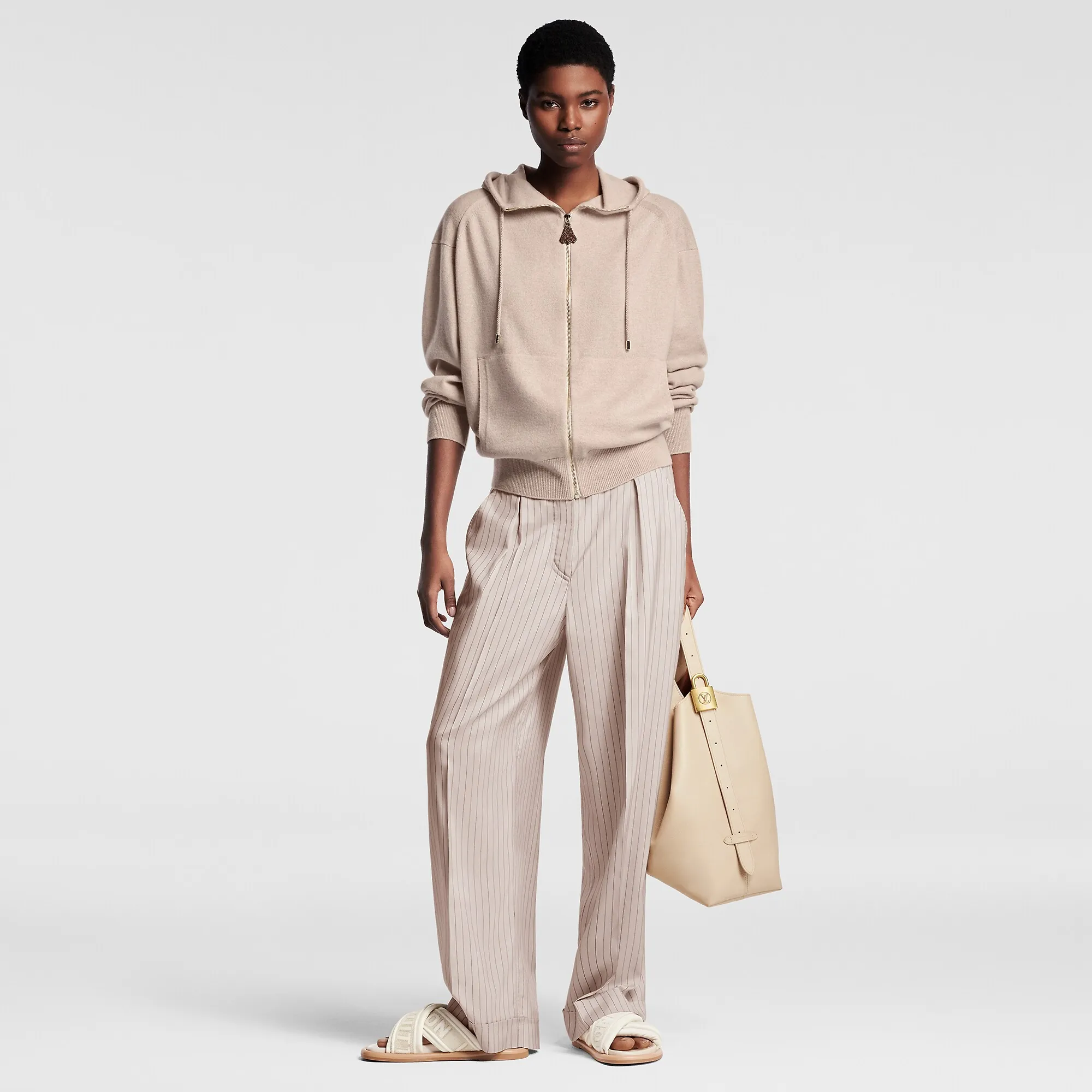 Louis Vuitton Cashmere Zip-Up Hoodie - Women - Ready-to-Wear 1AFLSM