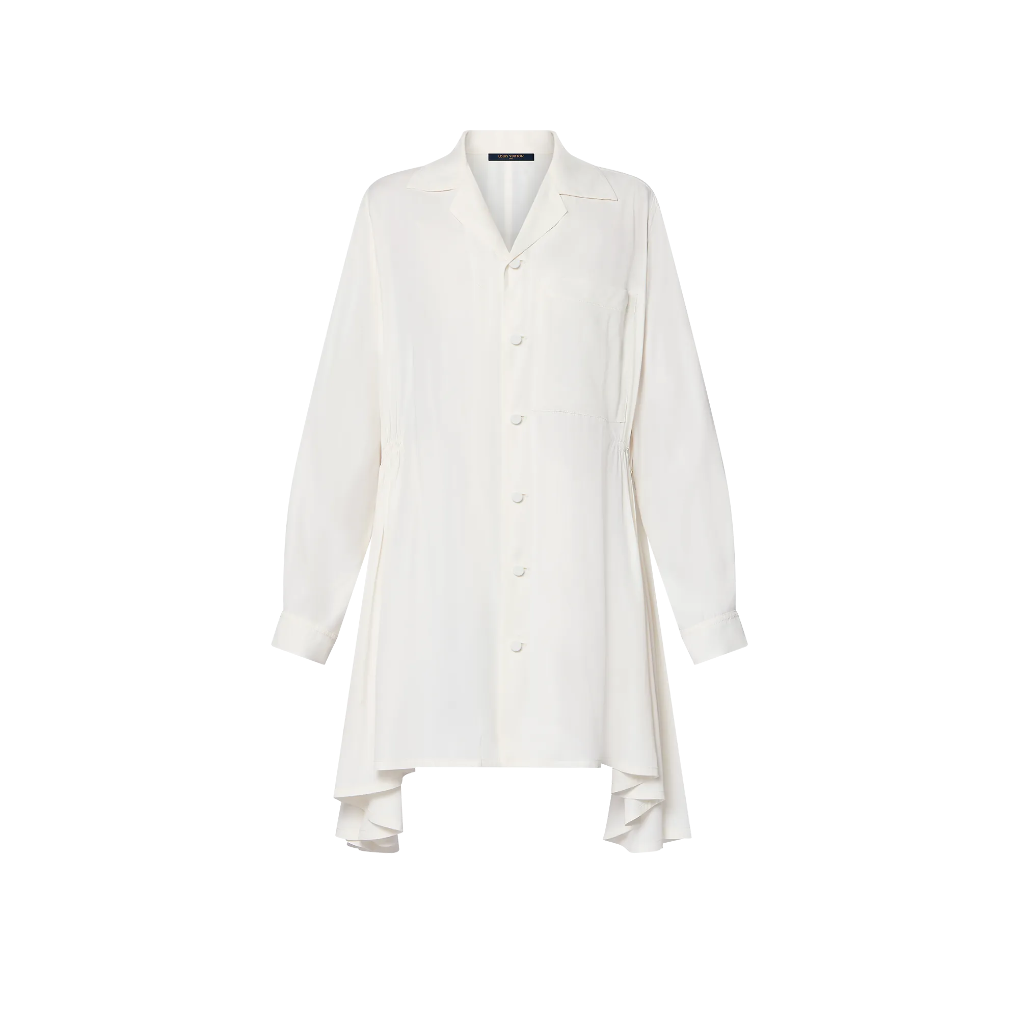 Louis Vuitton Gathered Waist Twill Shirt Dress  - Women - Ready-to-Wear 1AFN74