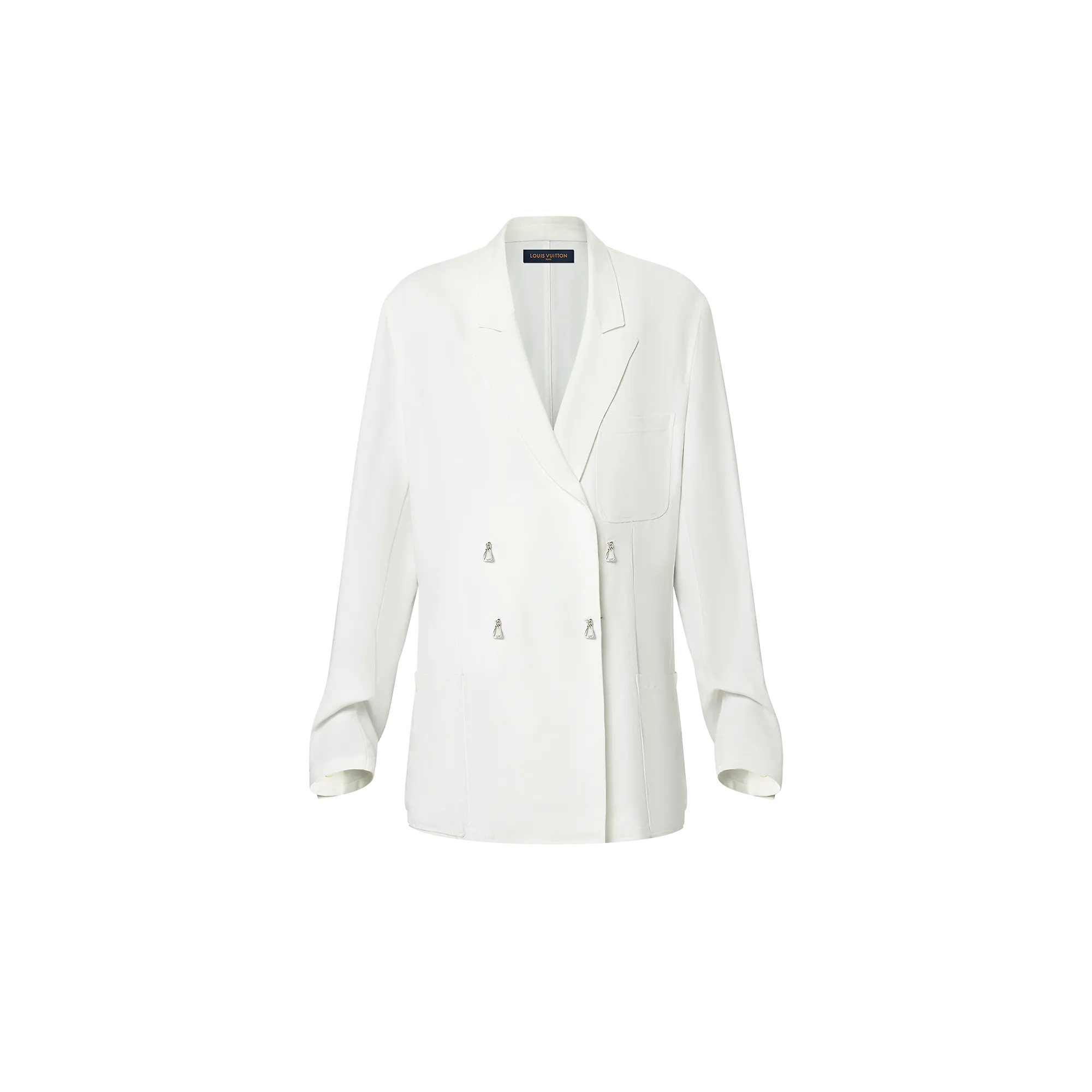 Louis Vuitton Fluid Double-Breasted Twill Blazer  - Women - Ready-to-Wear 1AFNNZ