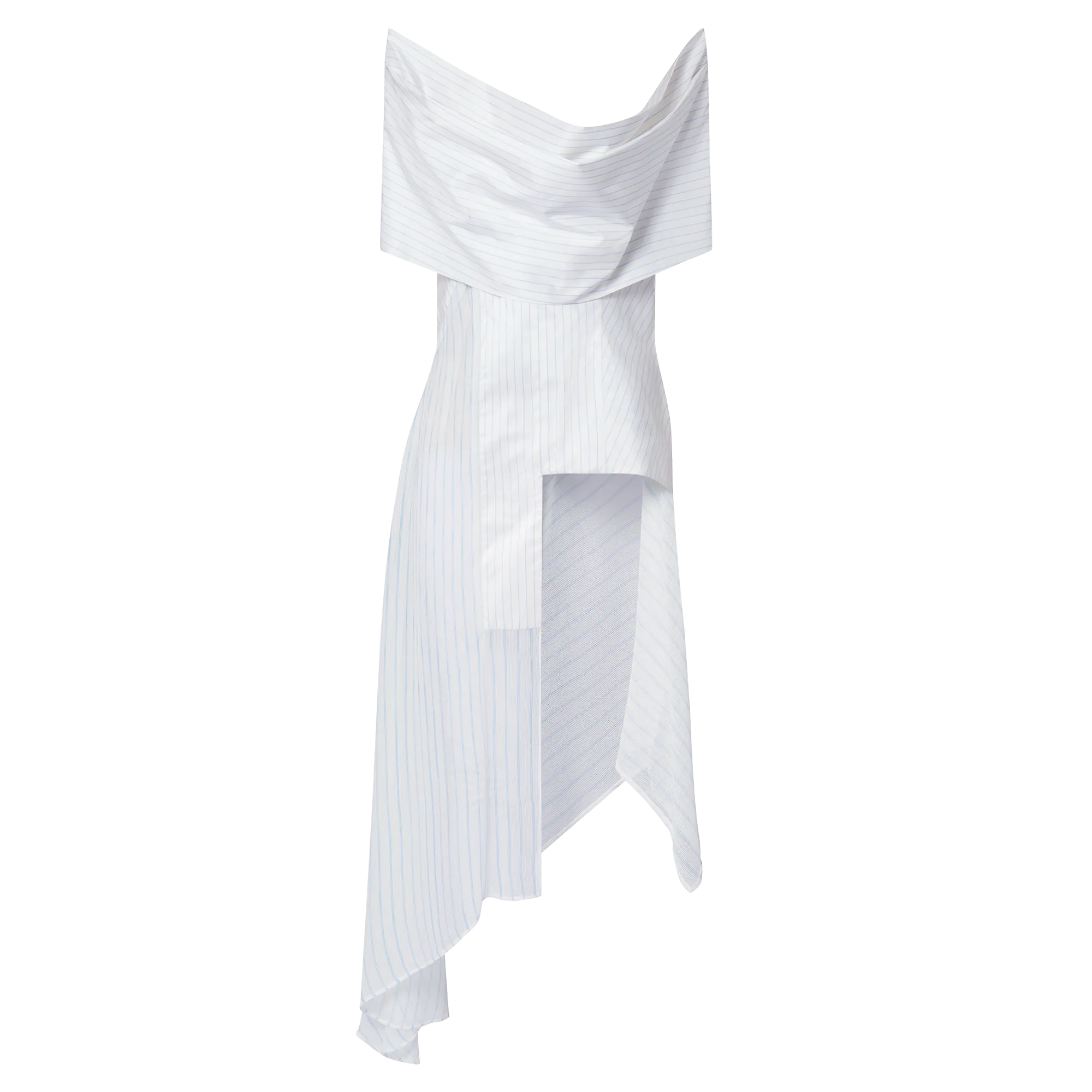 Louis Vuitton Pinstripe Silk Cowl Neck Top  - Women - Ready-to-Wear 1AFNUF