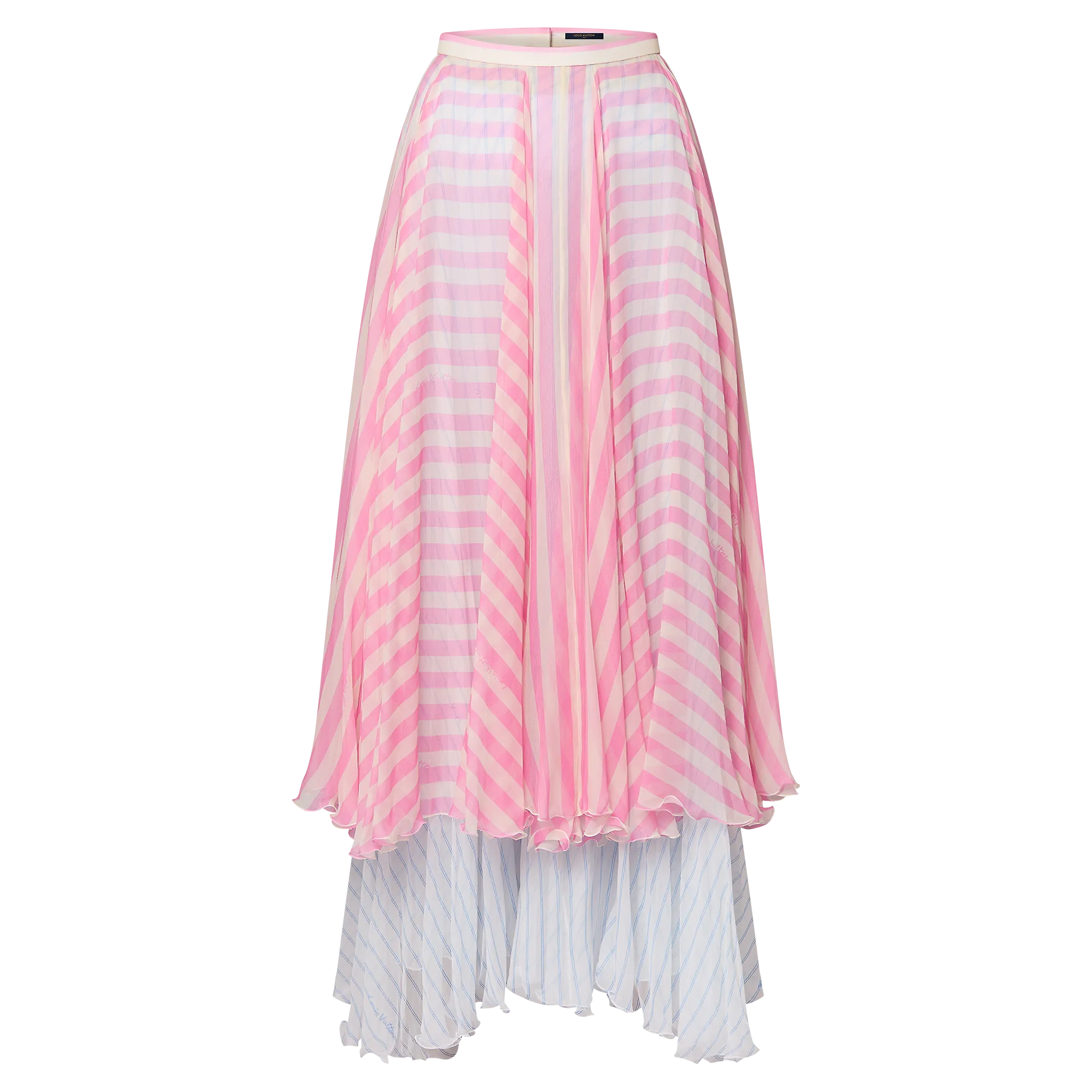 Louis Vuitton Mixed Stripe Tiered Skirt  - Women - Ready-to-Wear 1AFOED